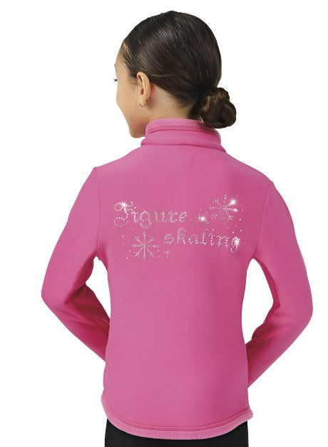 Pink Mondor Polartec skate jacket with sequin back design