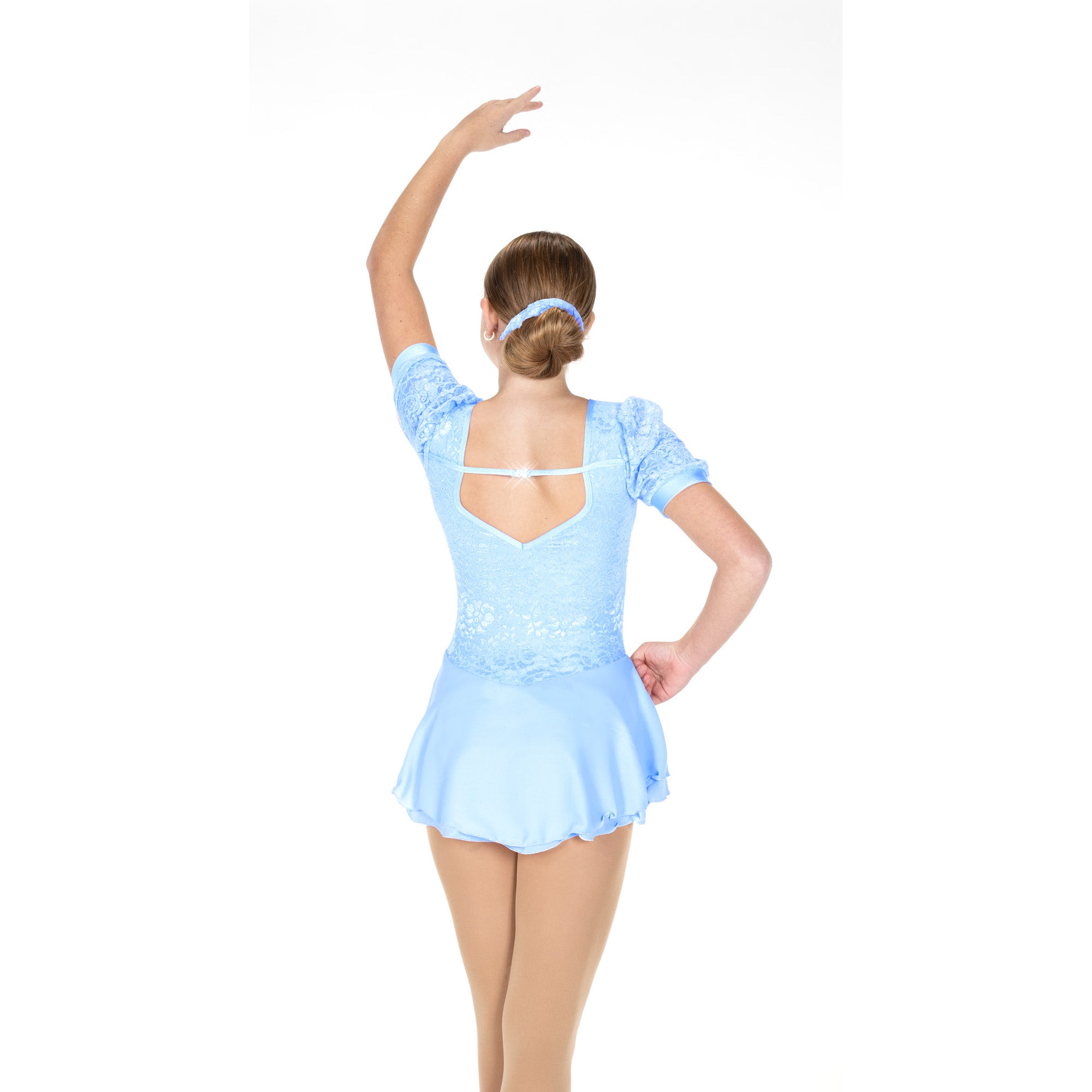 JR251-CB Charmella Figure Skating Dress Crystal Blue