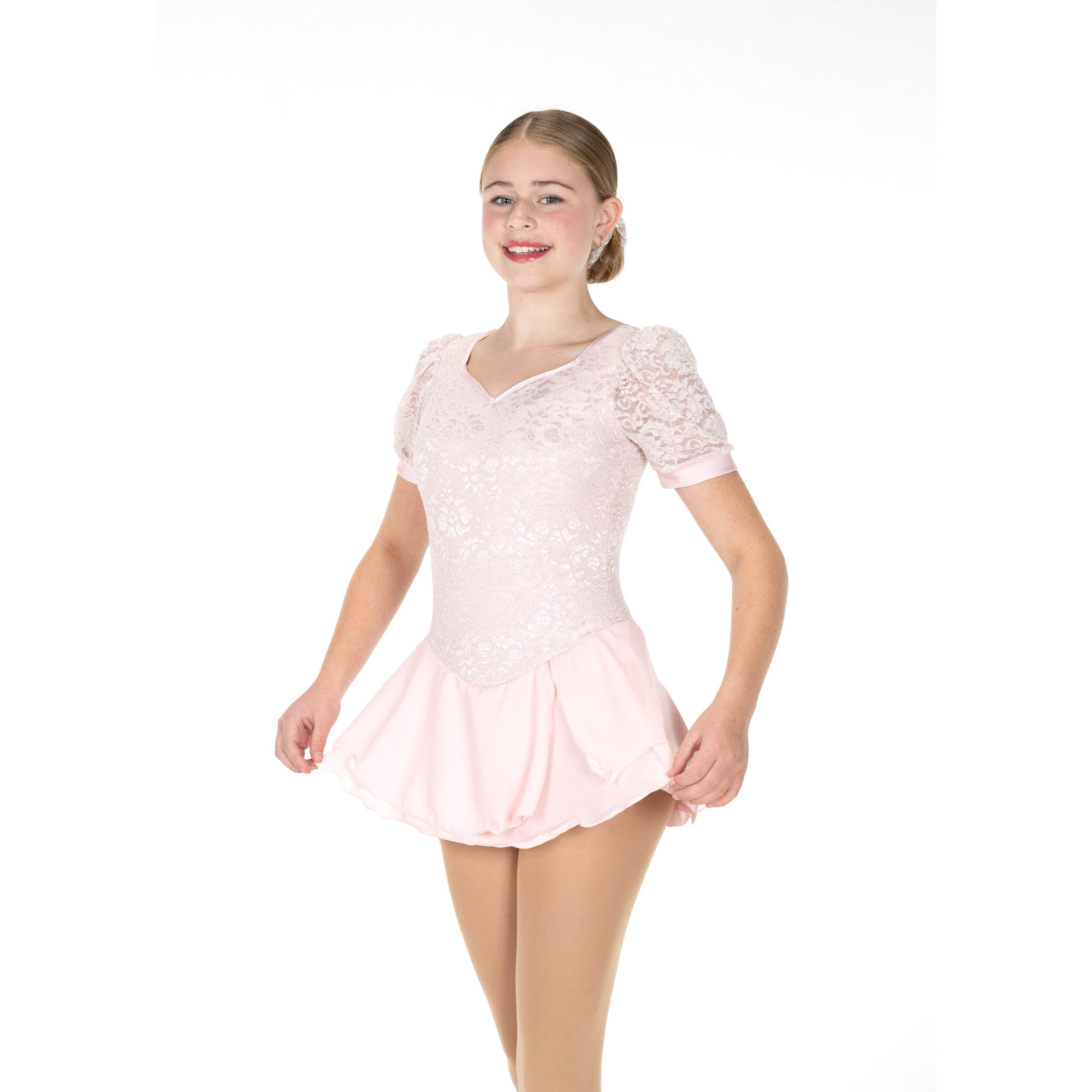 JR251-PP Charmella Figure Skating Dress Pearl Pink