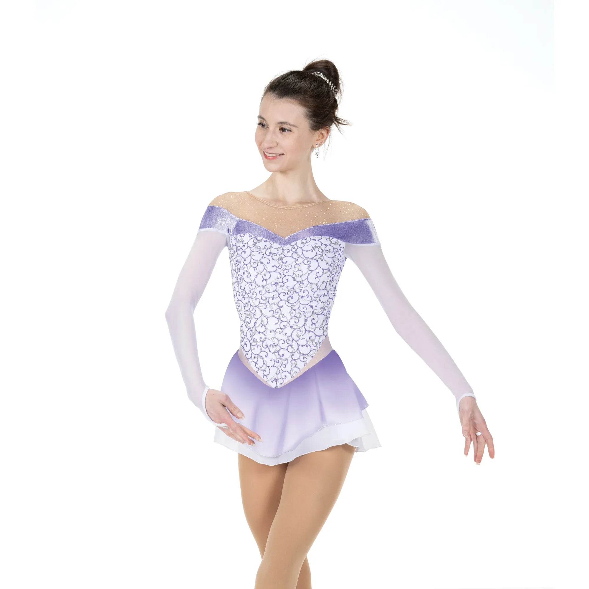 JR276-LS Ice Flow Dress Lilac Snow