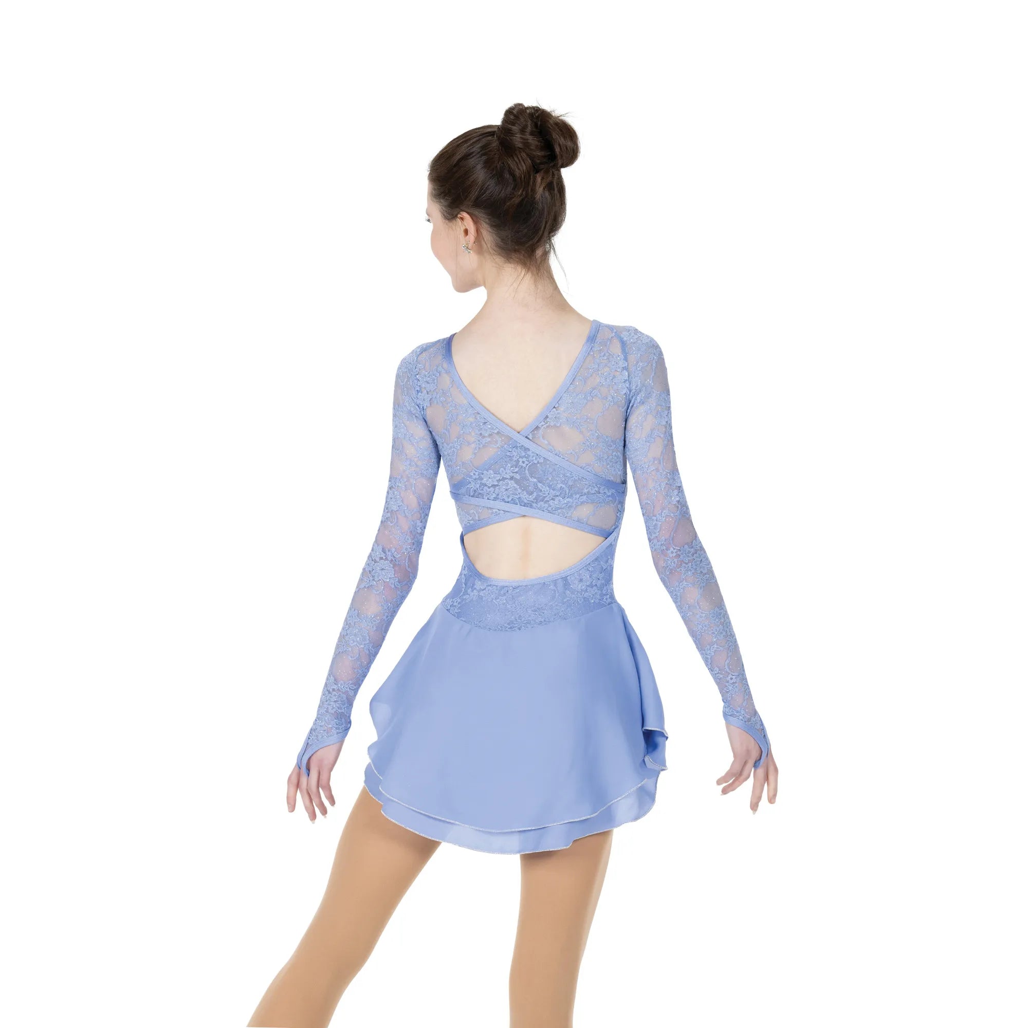 JR523-BU Lace Lovers Dress Blue
