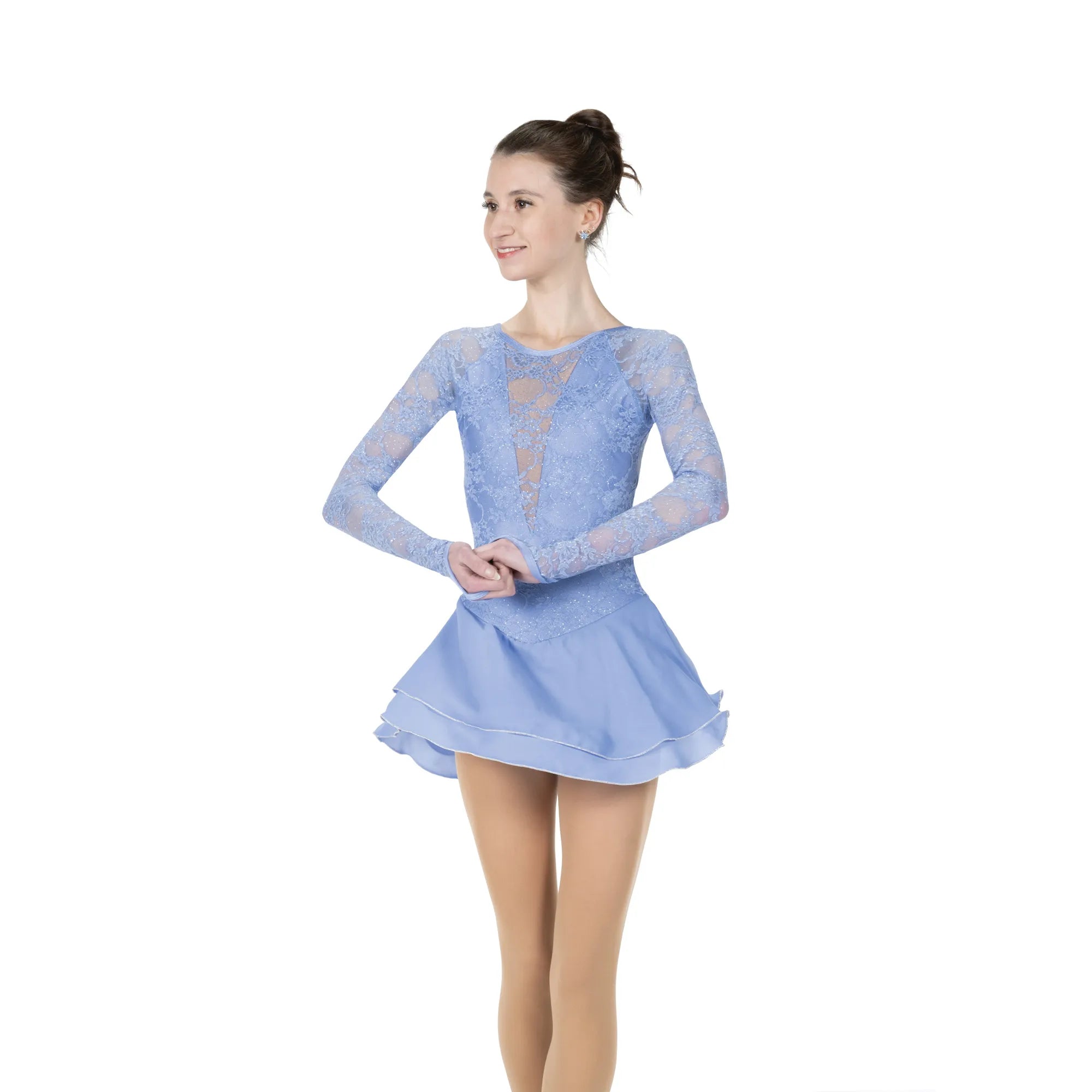JR523-BU Lace Lovers Dress Blue