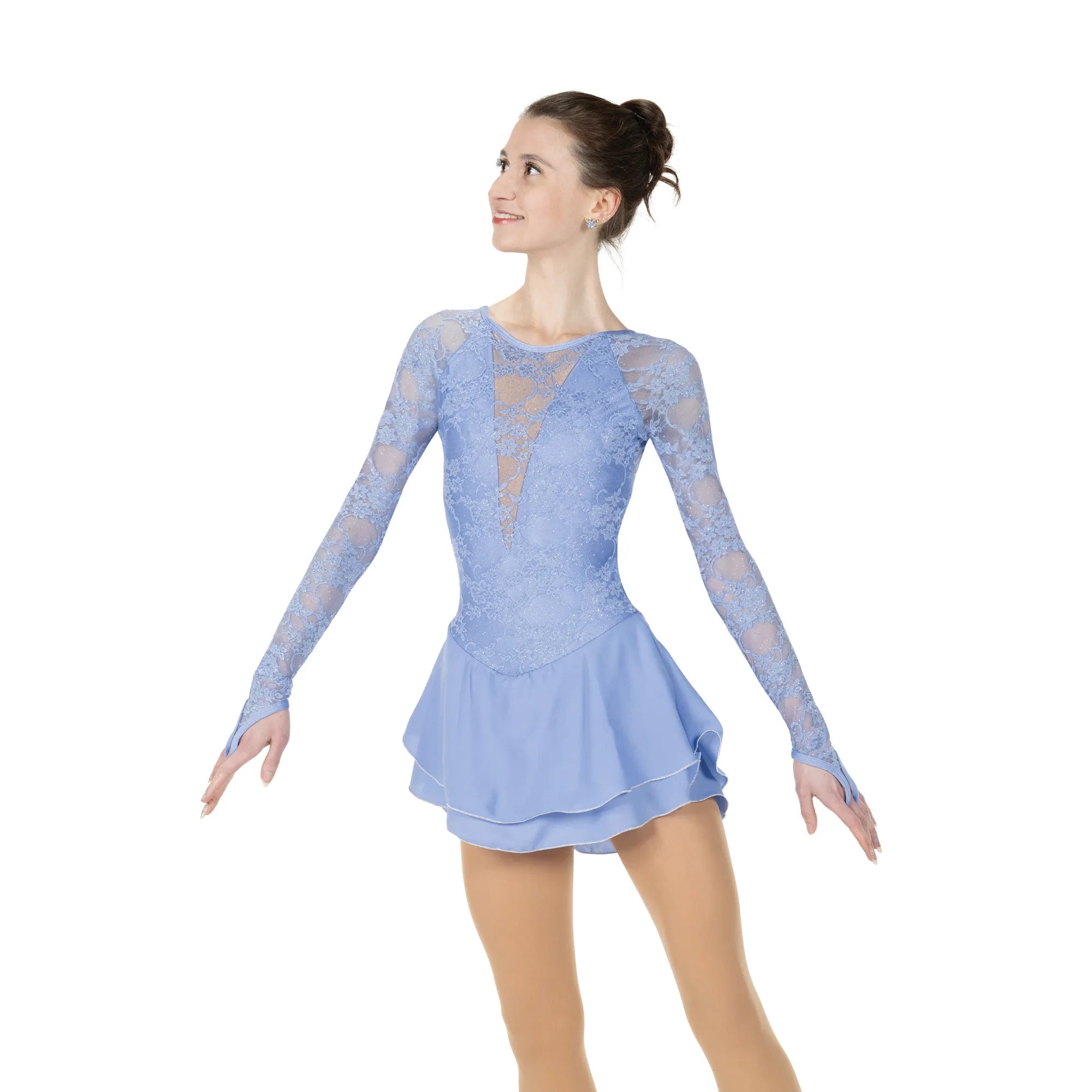 JR523-BU Lace Lovers Dress Blue