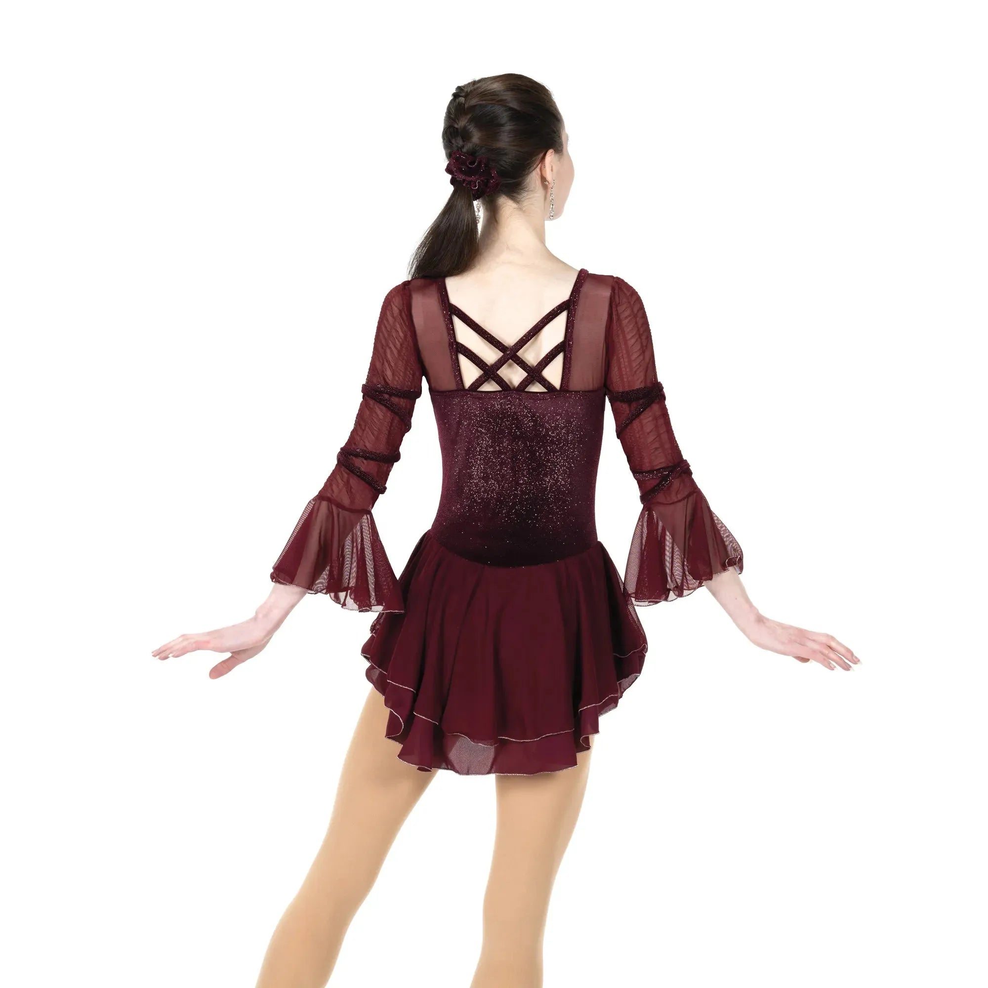 JR535 Criss Cross Gloss Dress