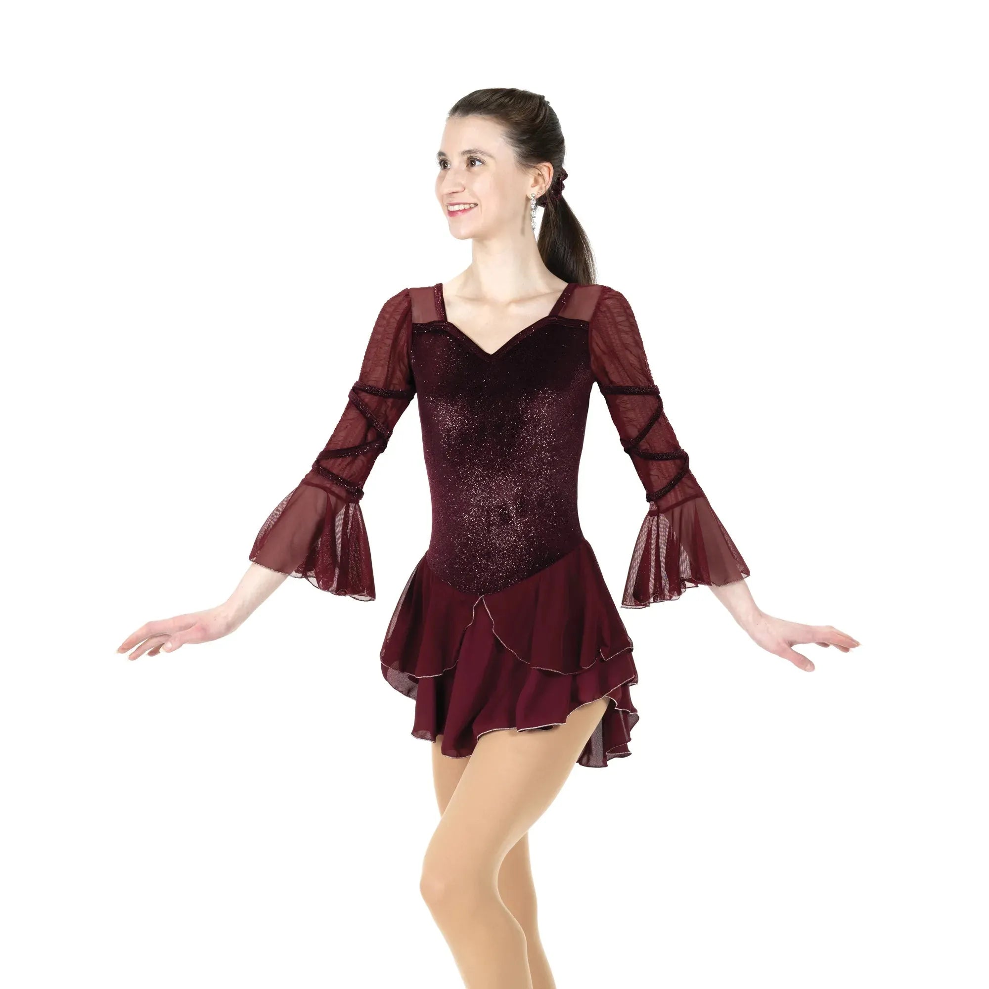 JR535 Criss Cross Gloss Dress