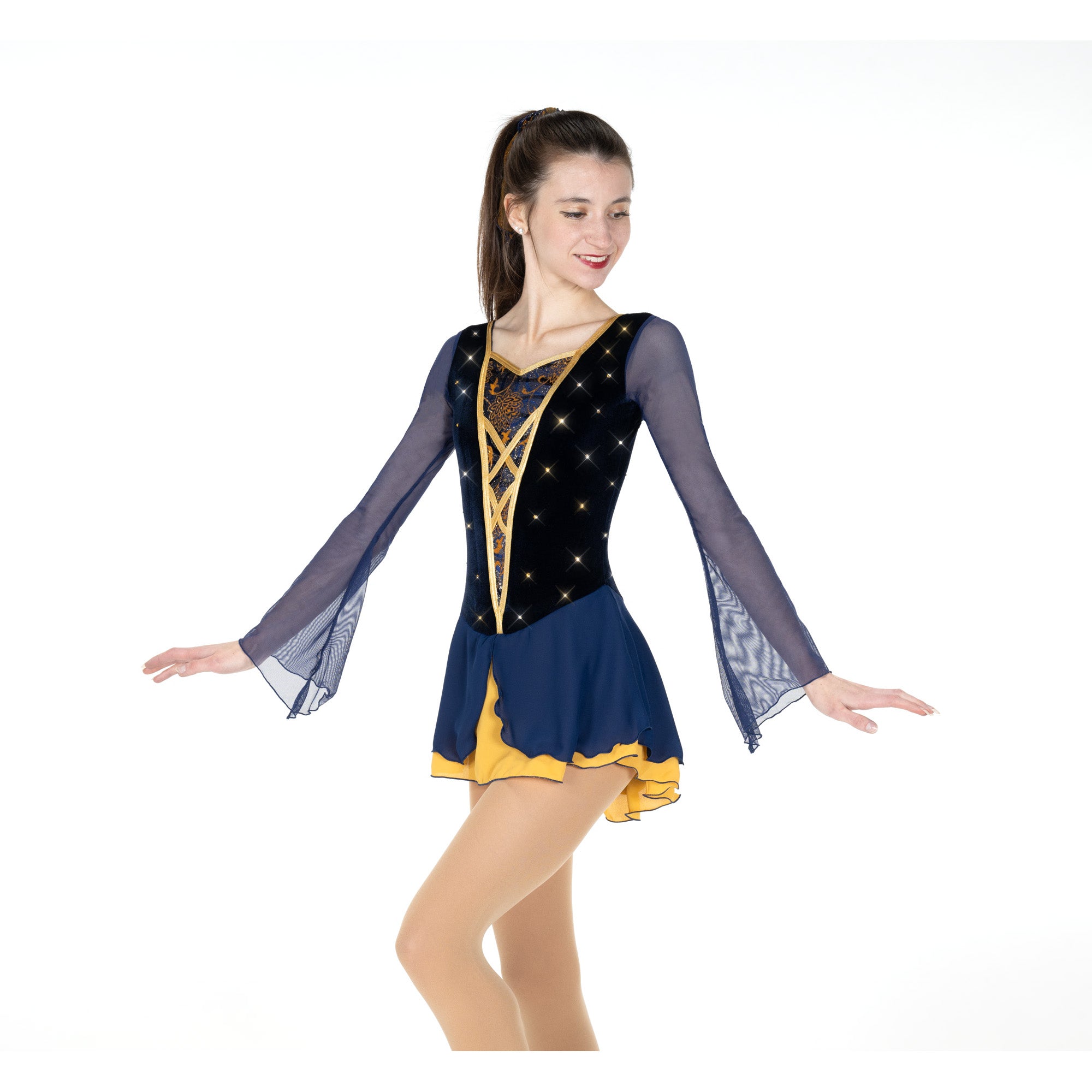 JR574 Tapestry Figure Skating Dress