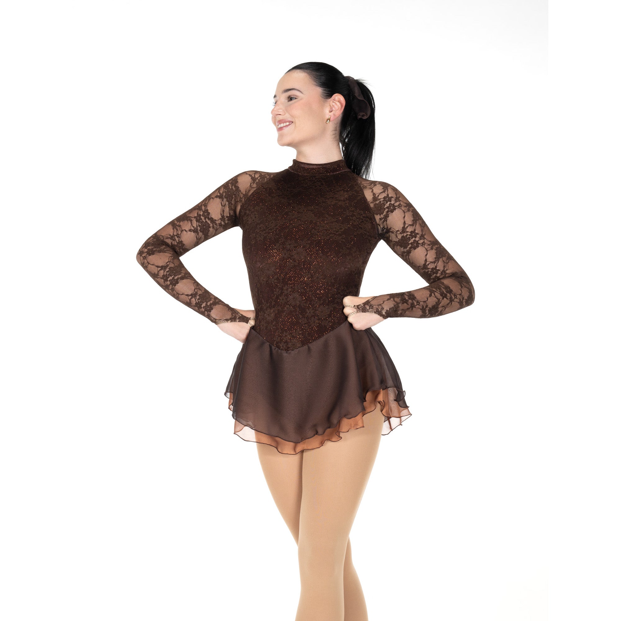 JR584 Fete Brunette Figure Skating Dress