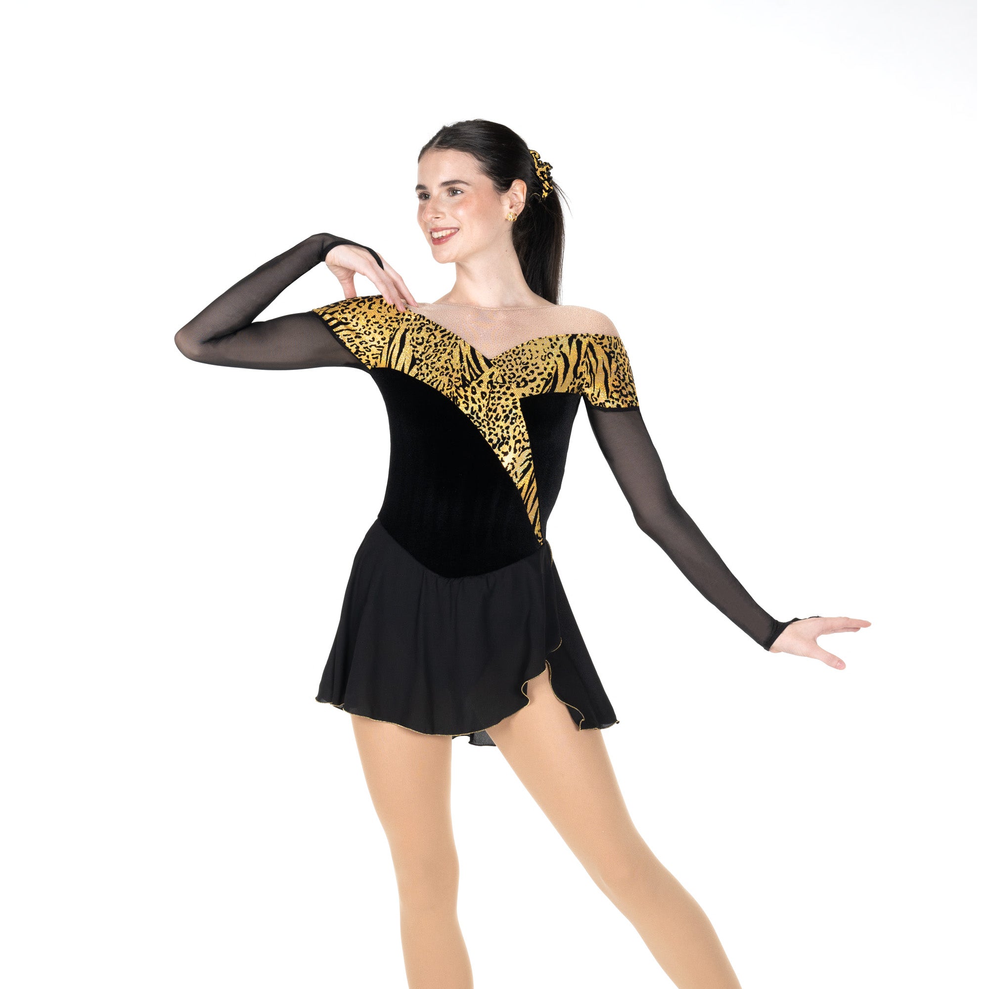 JR590 Kitschy Kitty Figure Skating Dress