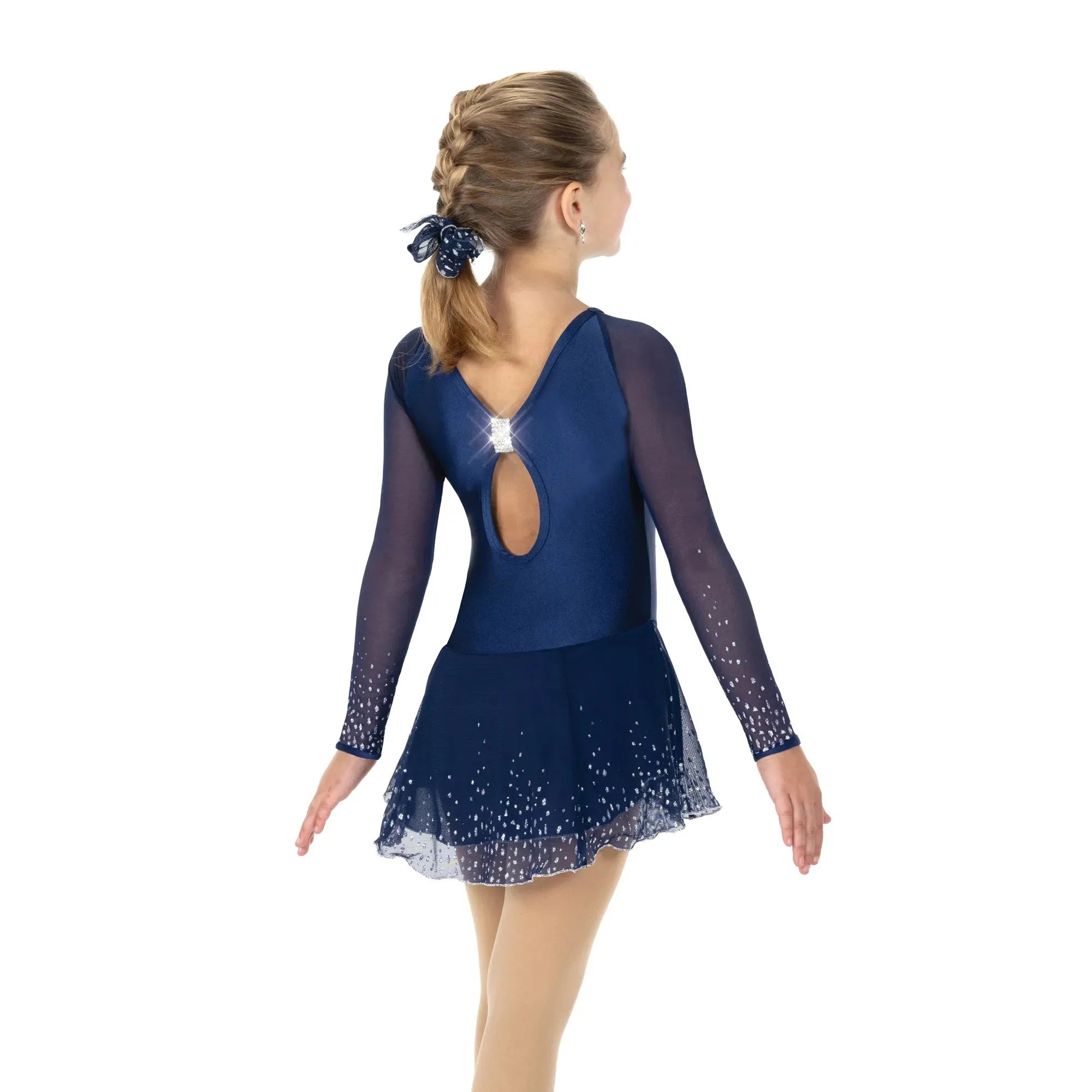 JR607-NB Ice Cascade Dress Navy Blue