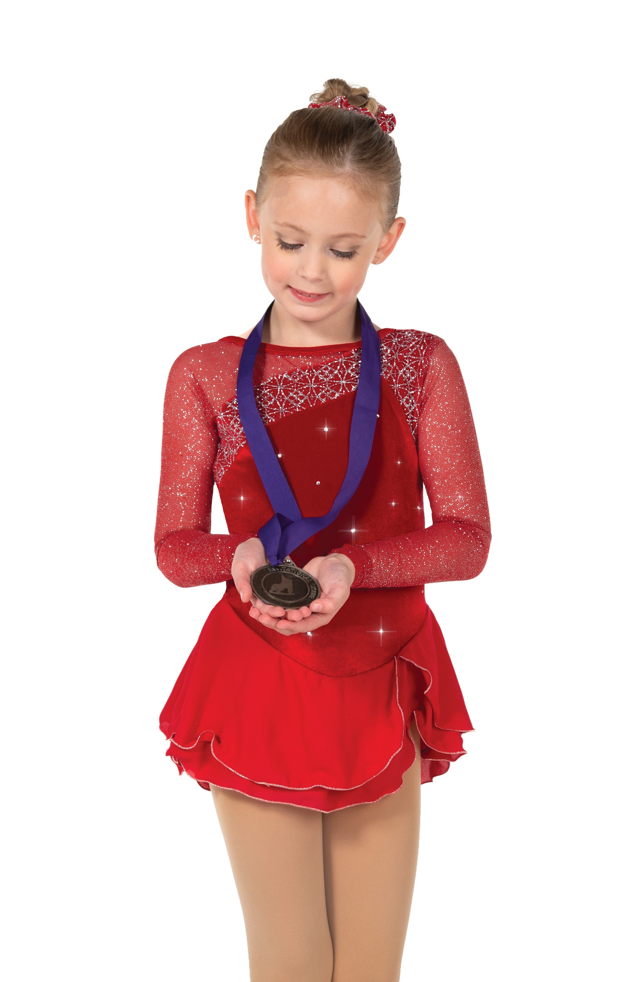 JR634 Crimsonstone Figure Skate Dress with medal