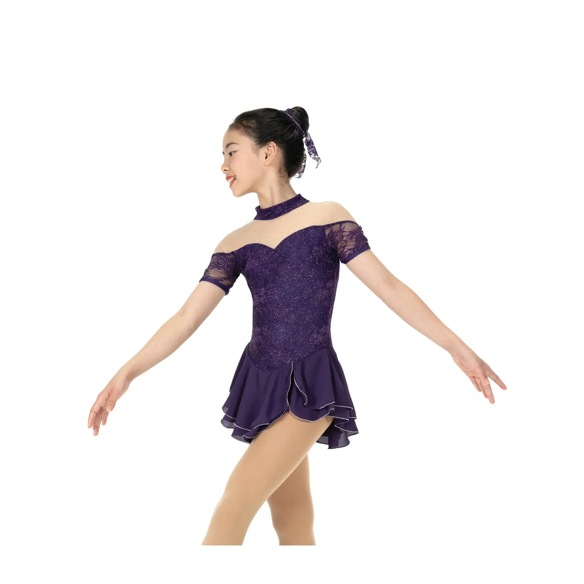 JR639-DP Loveliness Dress Deep Purple
