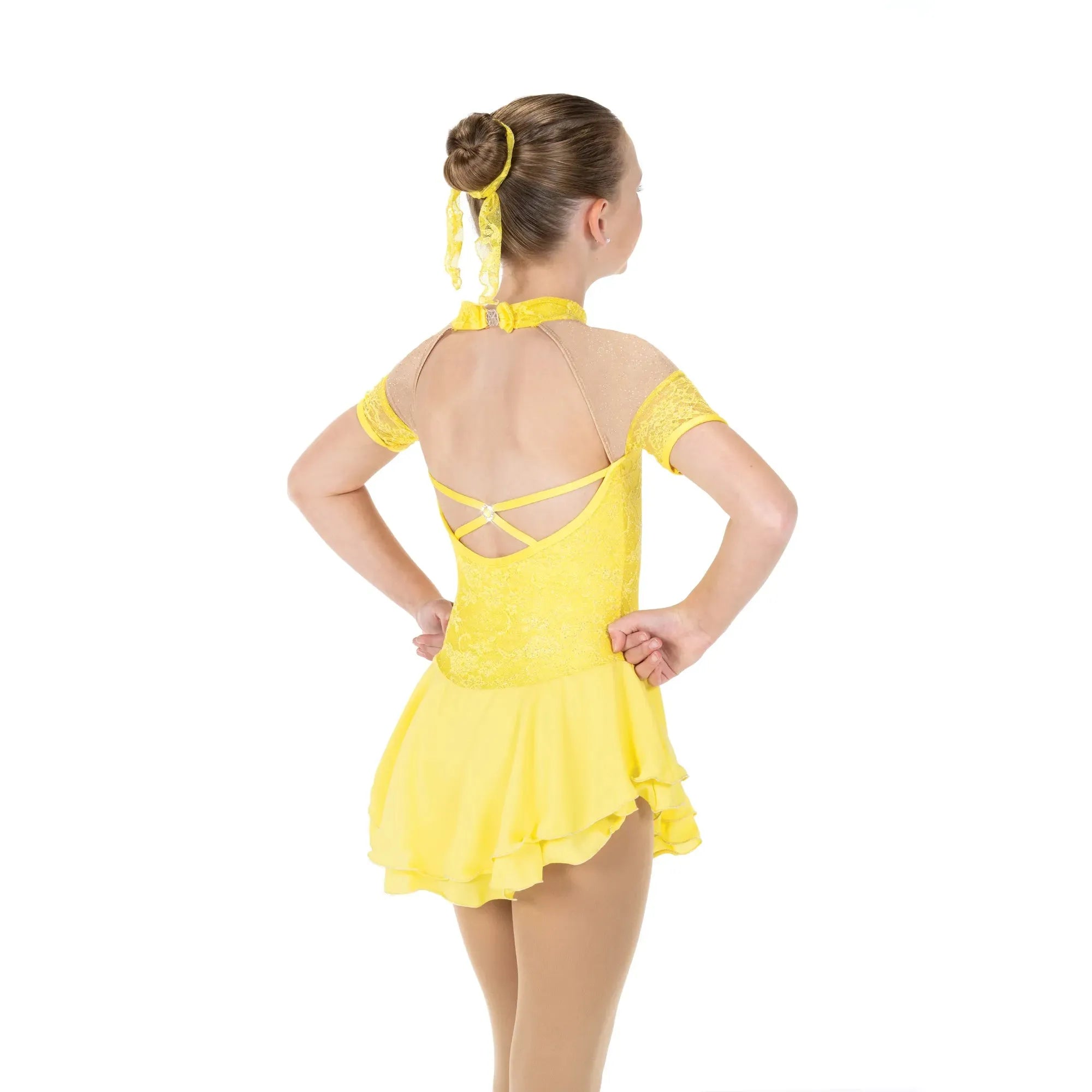 JR639-Y Loveliness Dress Deep Yellow