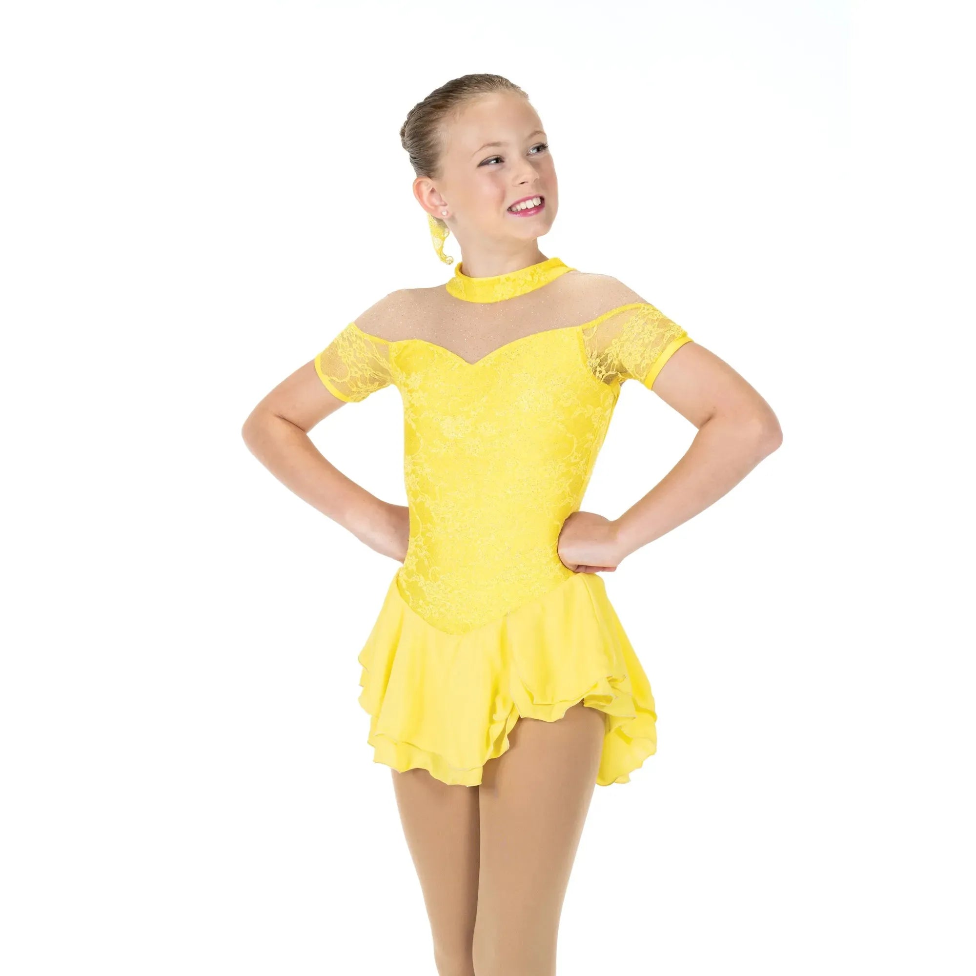 JR639-Y Loveliness Dress Deep Yellow