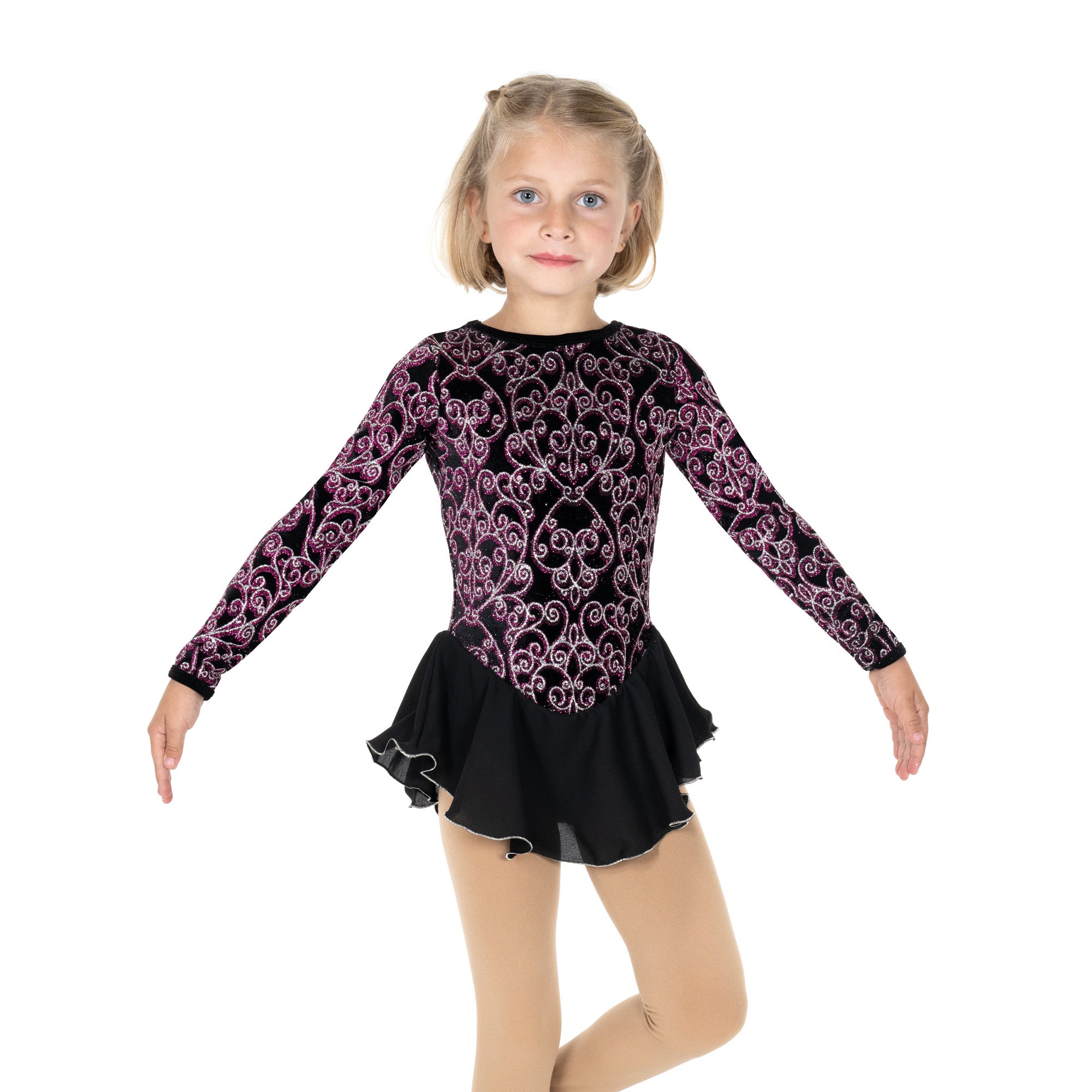 JR644-B Possibilities Figure Skating Dress Black