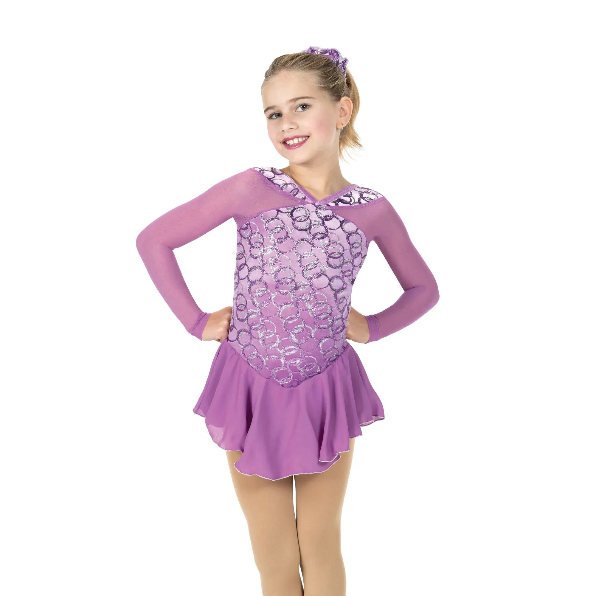 JR650-PP Rings of Bling Dress Purple Petal