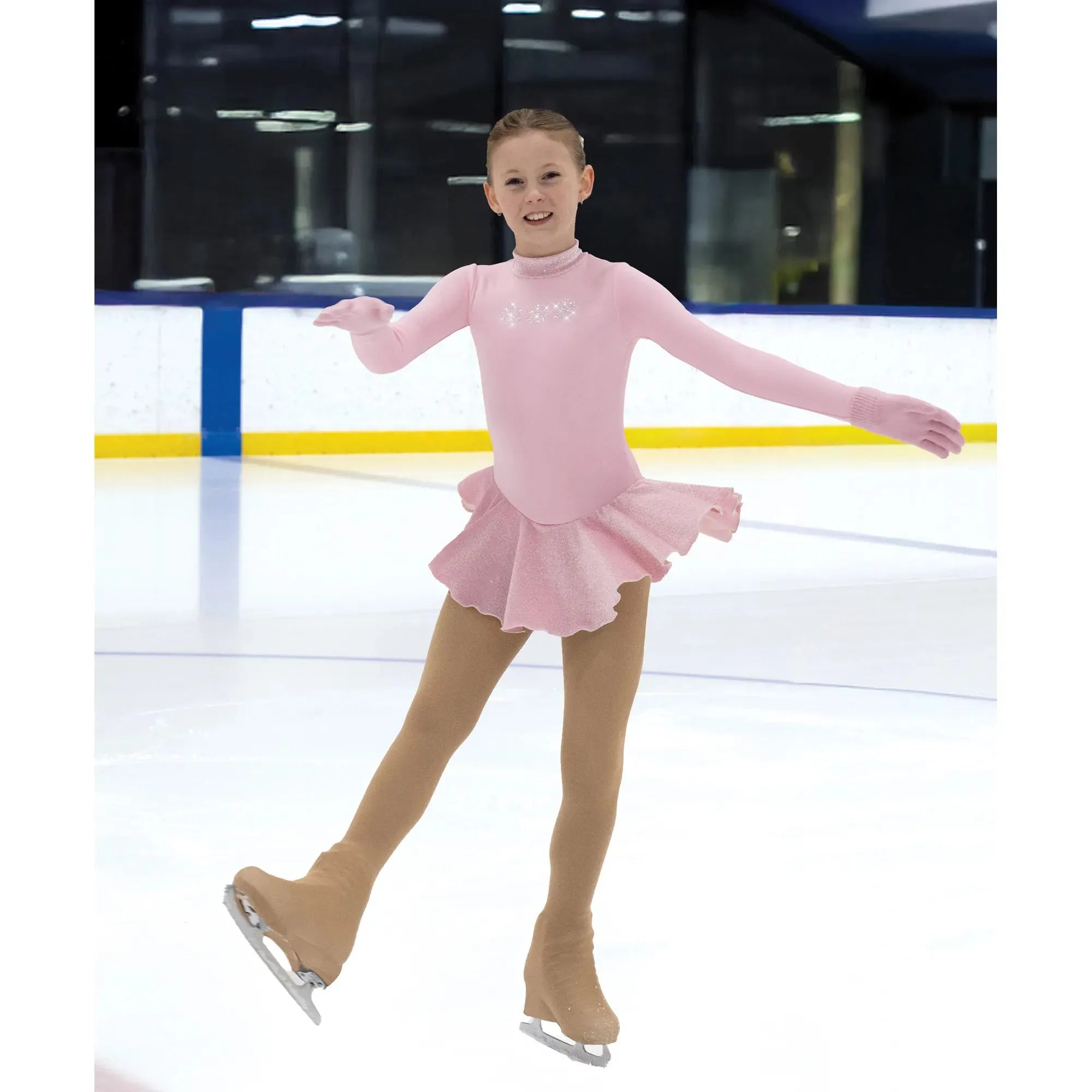 JR697-P Crystal Fleece Dress Pink