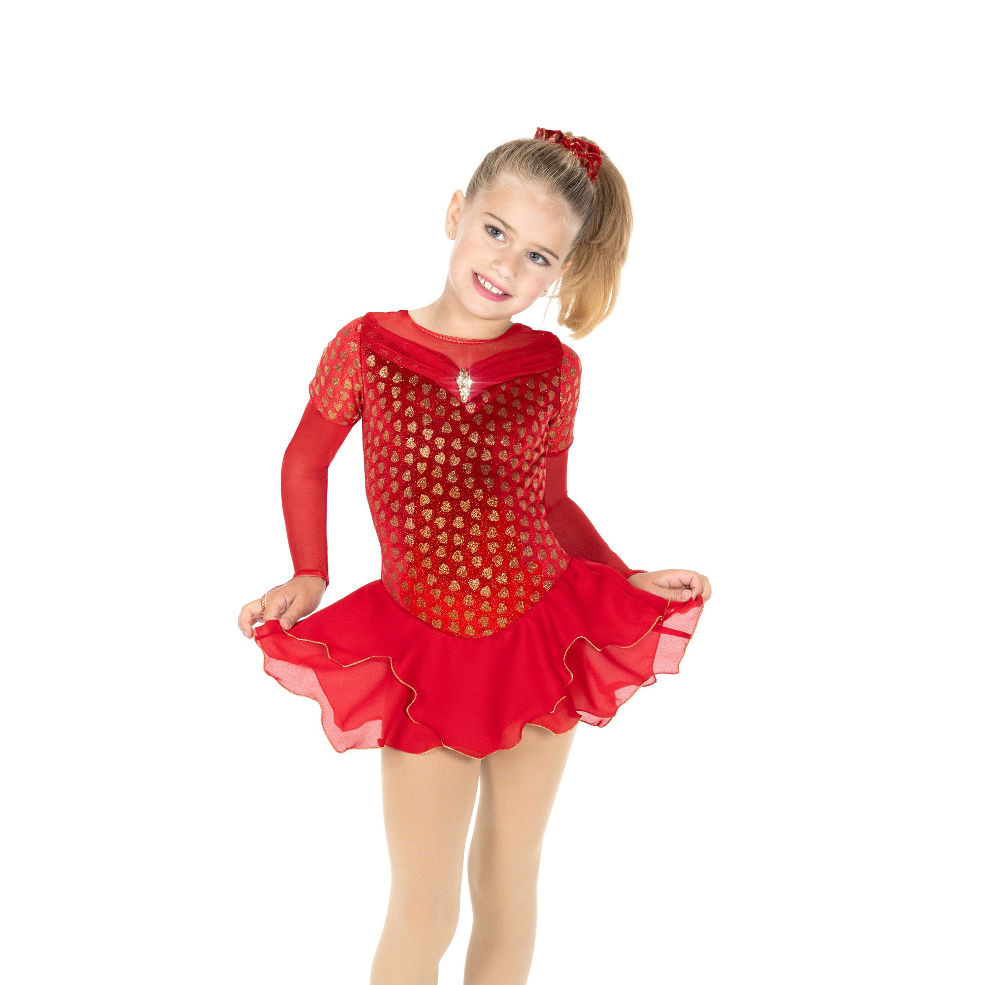 JR712 Scarlet Starlet Figure Skating Dress