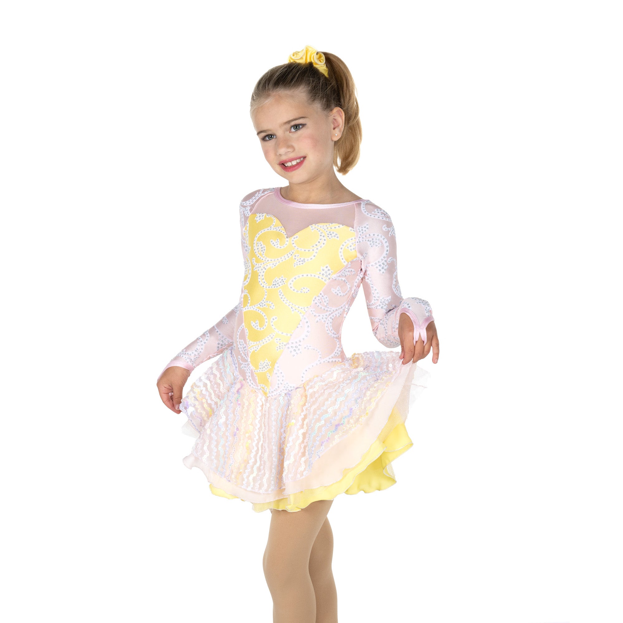 JR715 Confetti Figure Skating Dress
