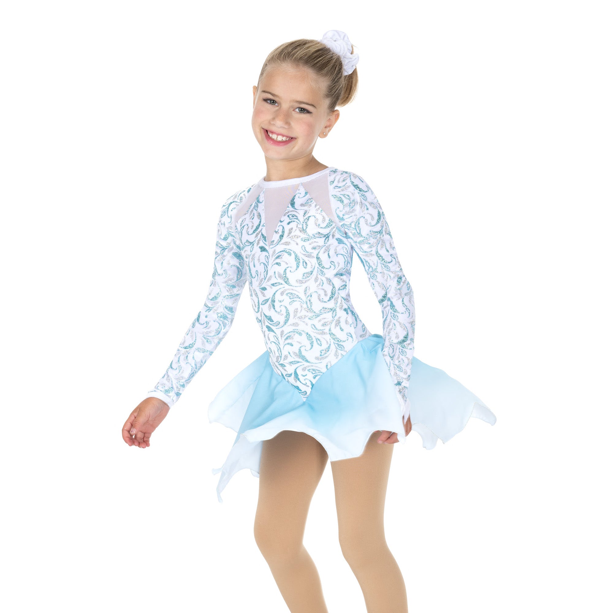 JR723 Melting Snow Figure Skating Dress