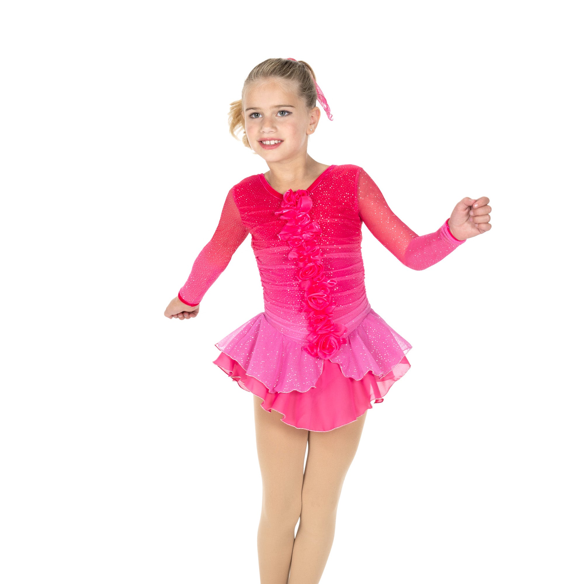 JR733 A Rose Is A Rose Figure Skating Dress