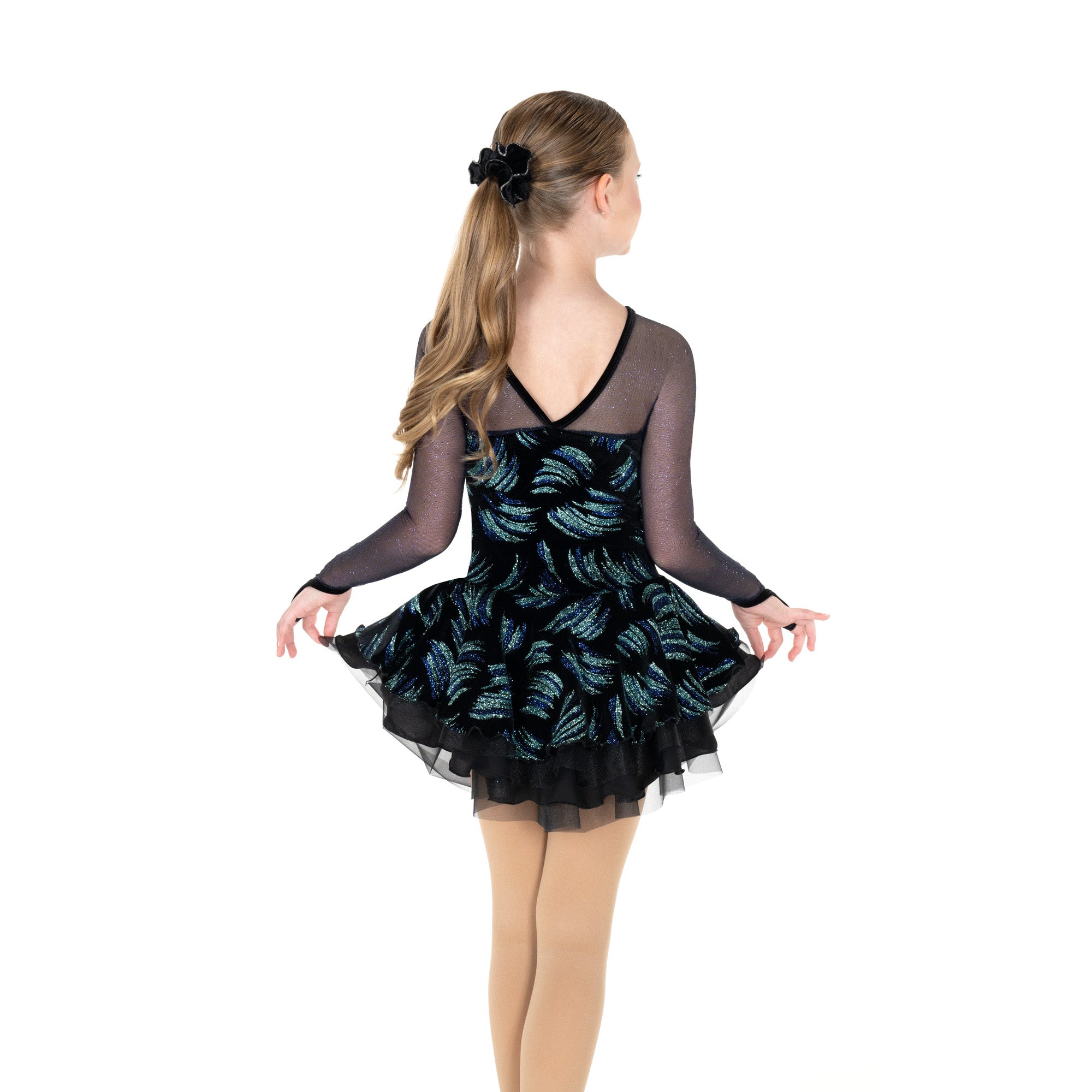 JR736 Ballet Noir Figure Skating Dress