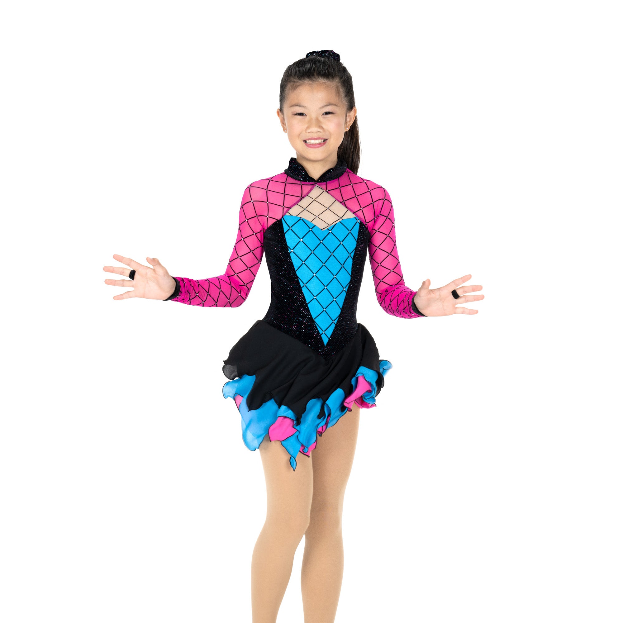 JR743 Diamond Dynamo Figure Skating Dress