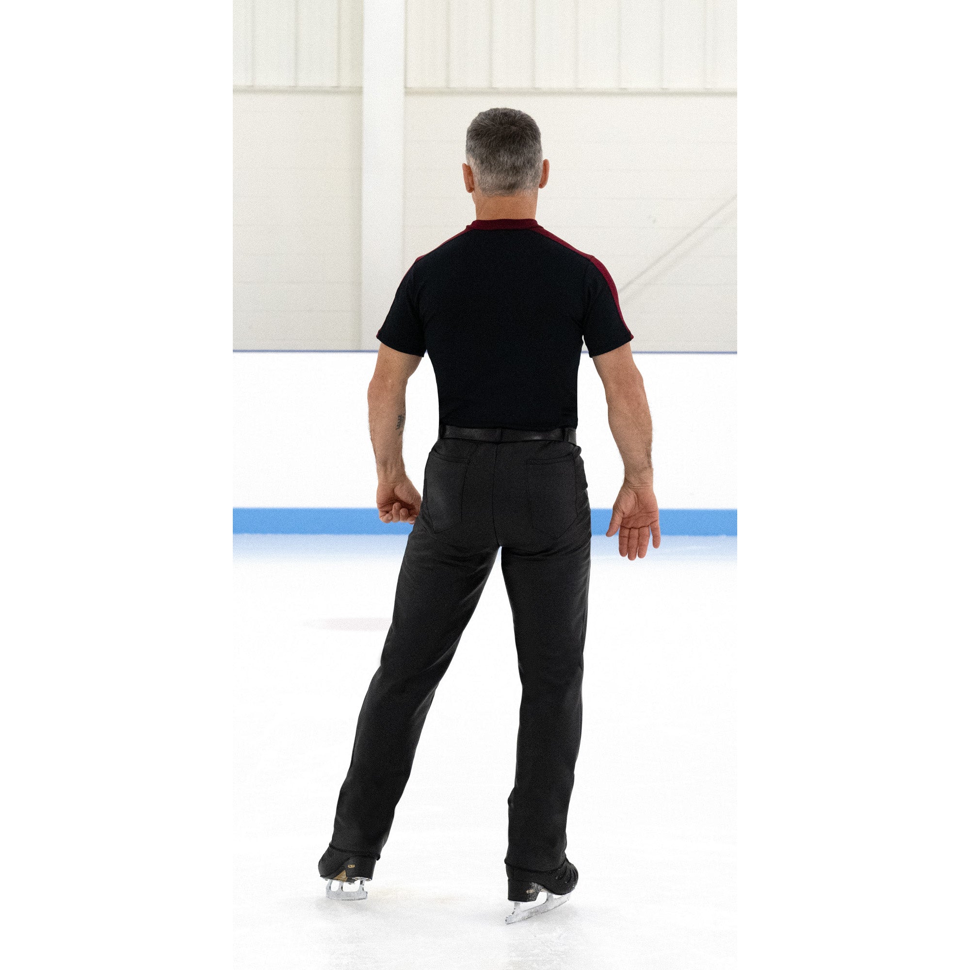 JR825 Mens High Energy Top Black Wine