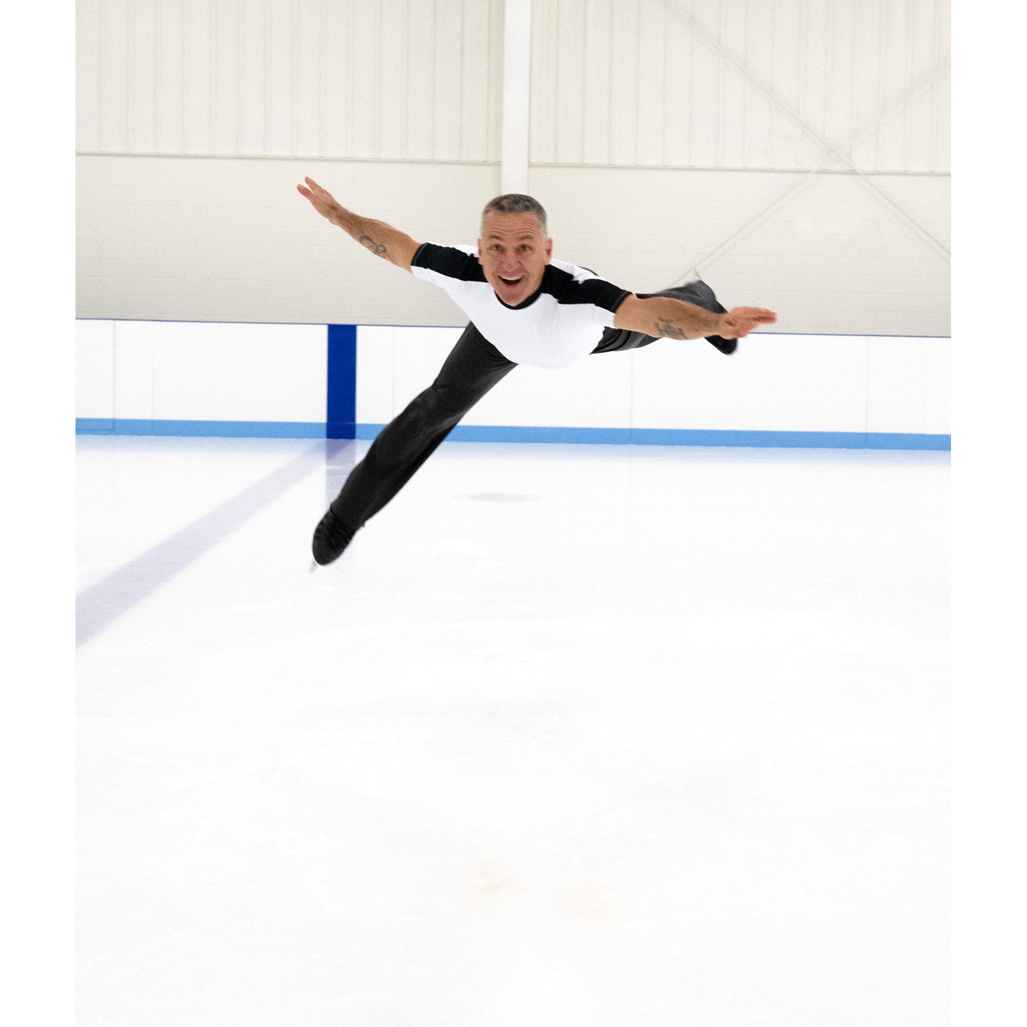 JR825 Mens High Energy Top White Black