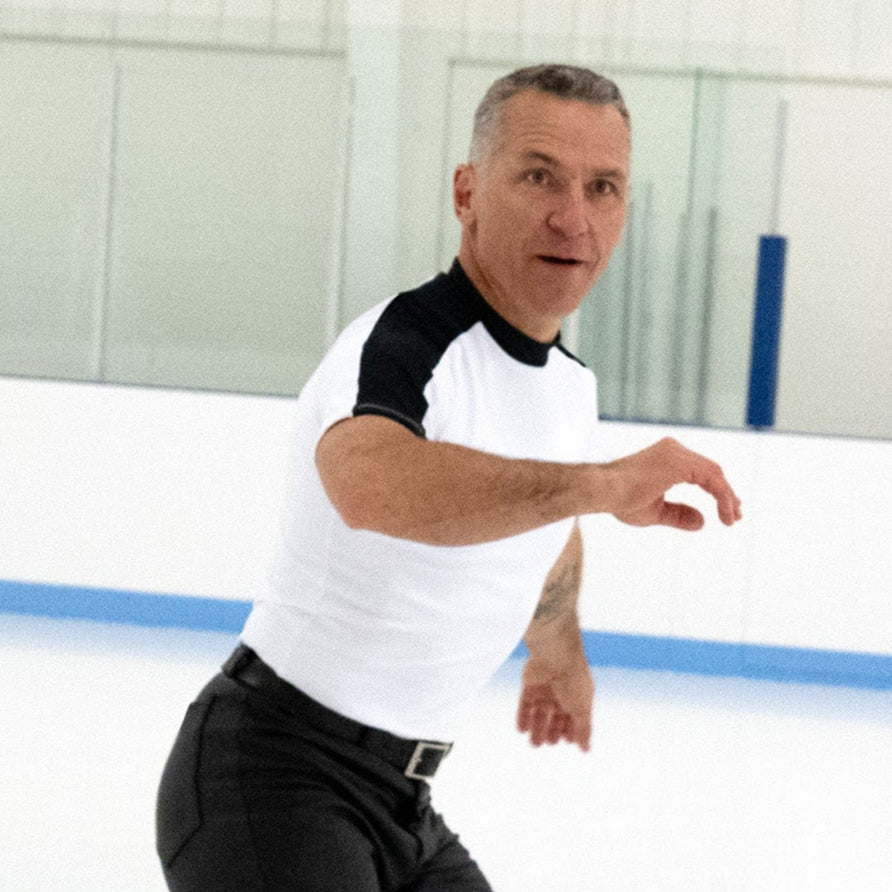 JR825 Mens High Energy Top White Black