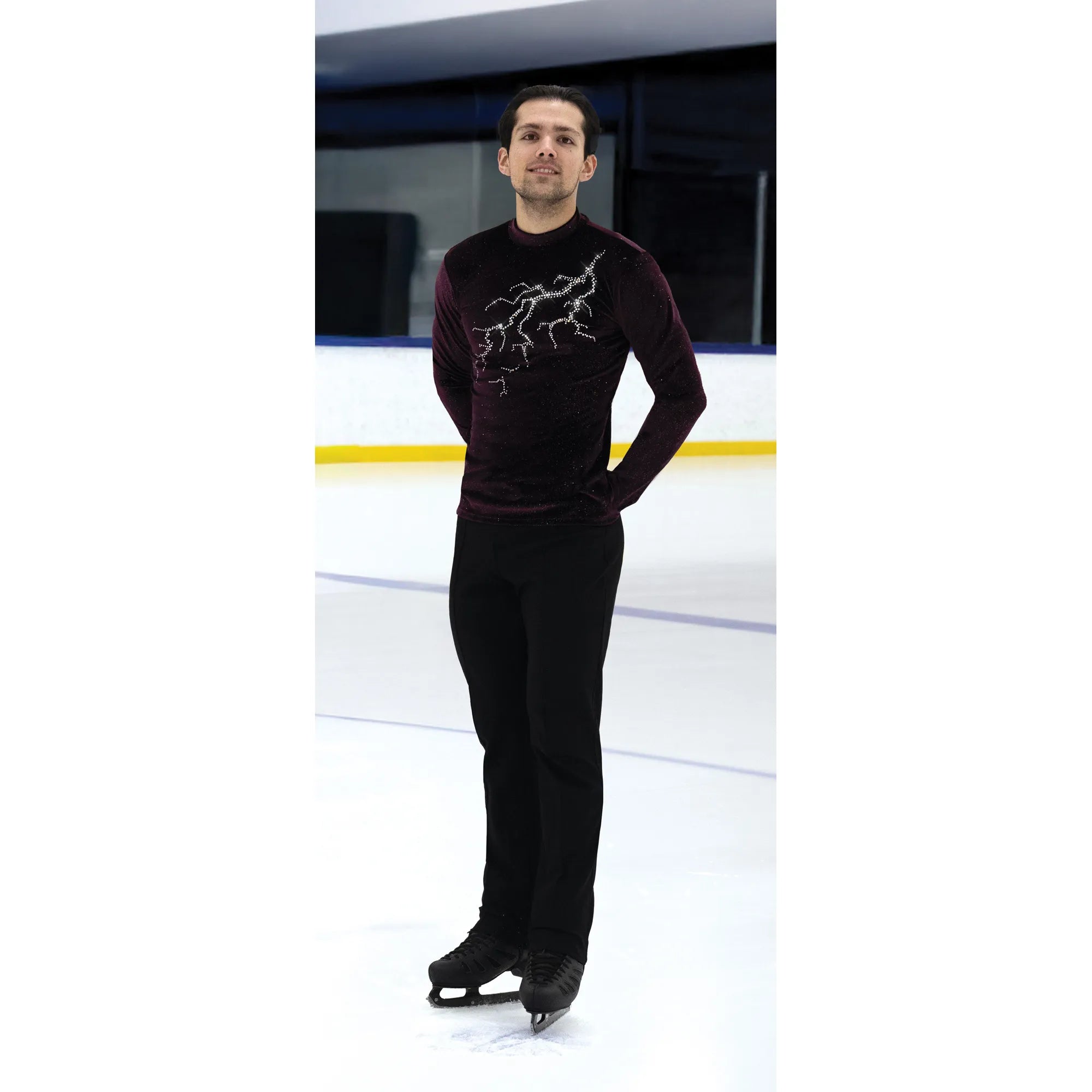 JR844-TW Mens & Boys Lightning Strike Top Thunder Wine