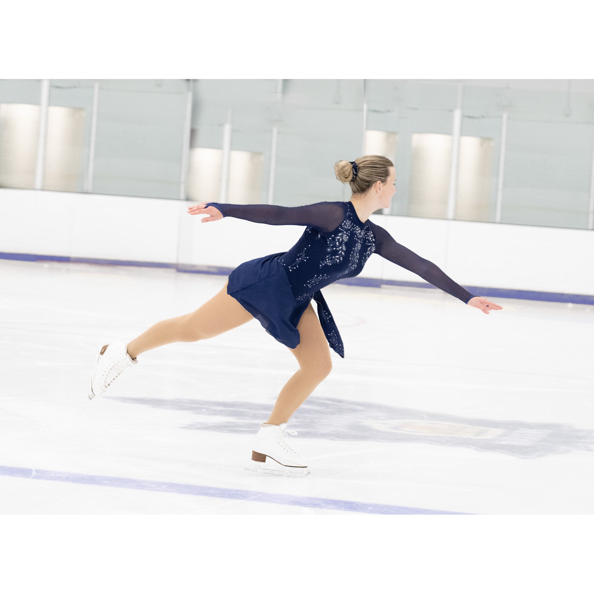 AA035 Frost Patterns Figure Skate Dress