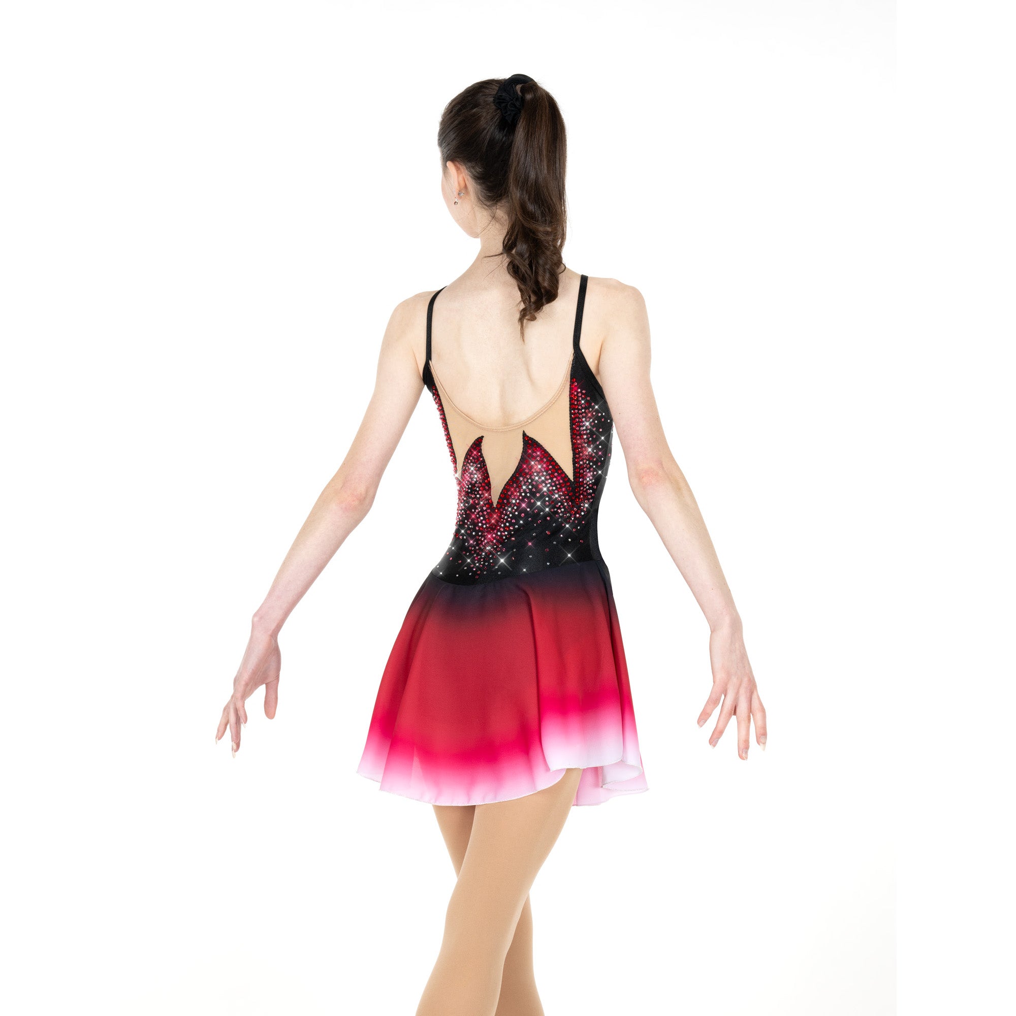AA052 Cherry Bombe Figure Skate Dress