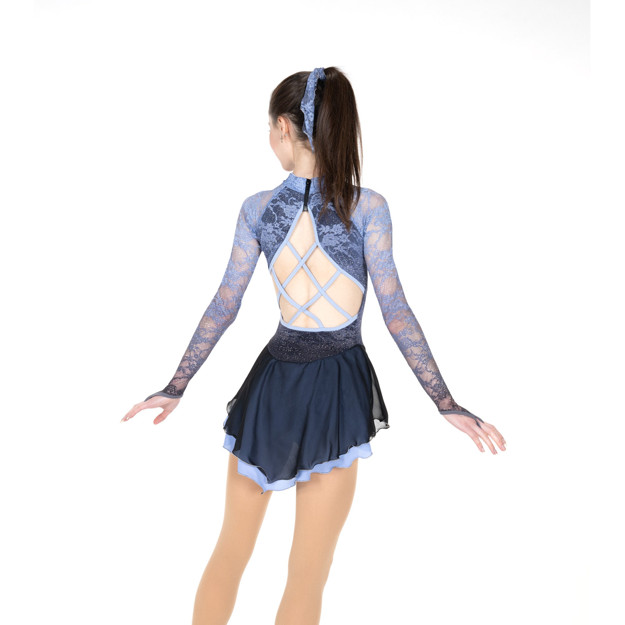 AA063 Nite Mist Figure Skate Dress