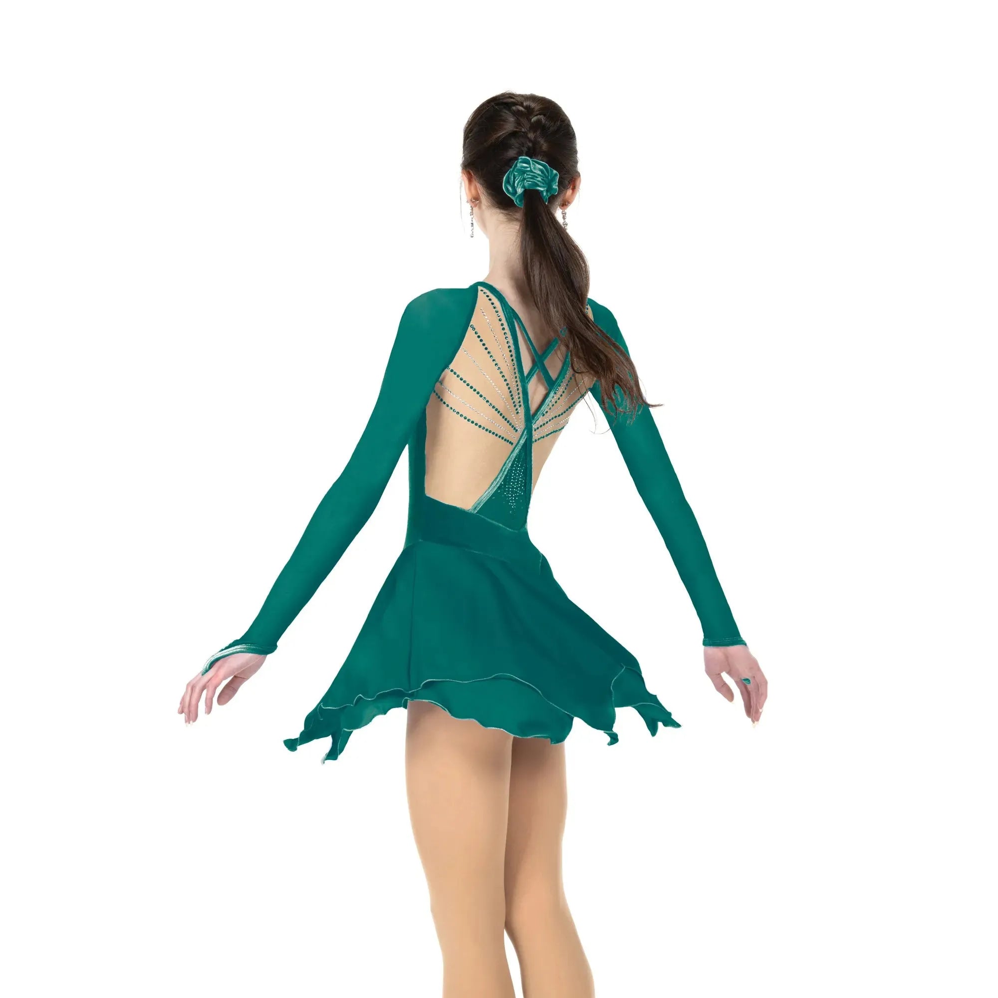 AA097-EG Beaux Arts Dress - Emerald Green