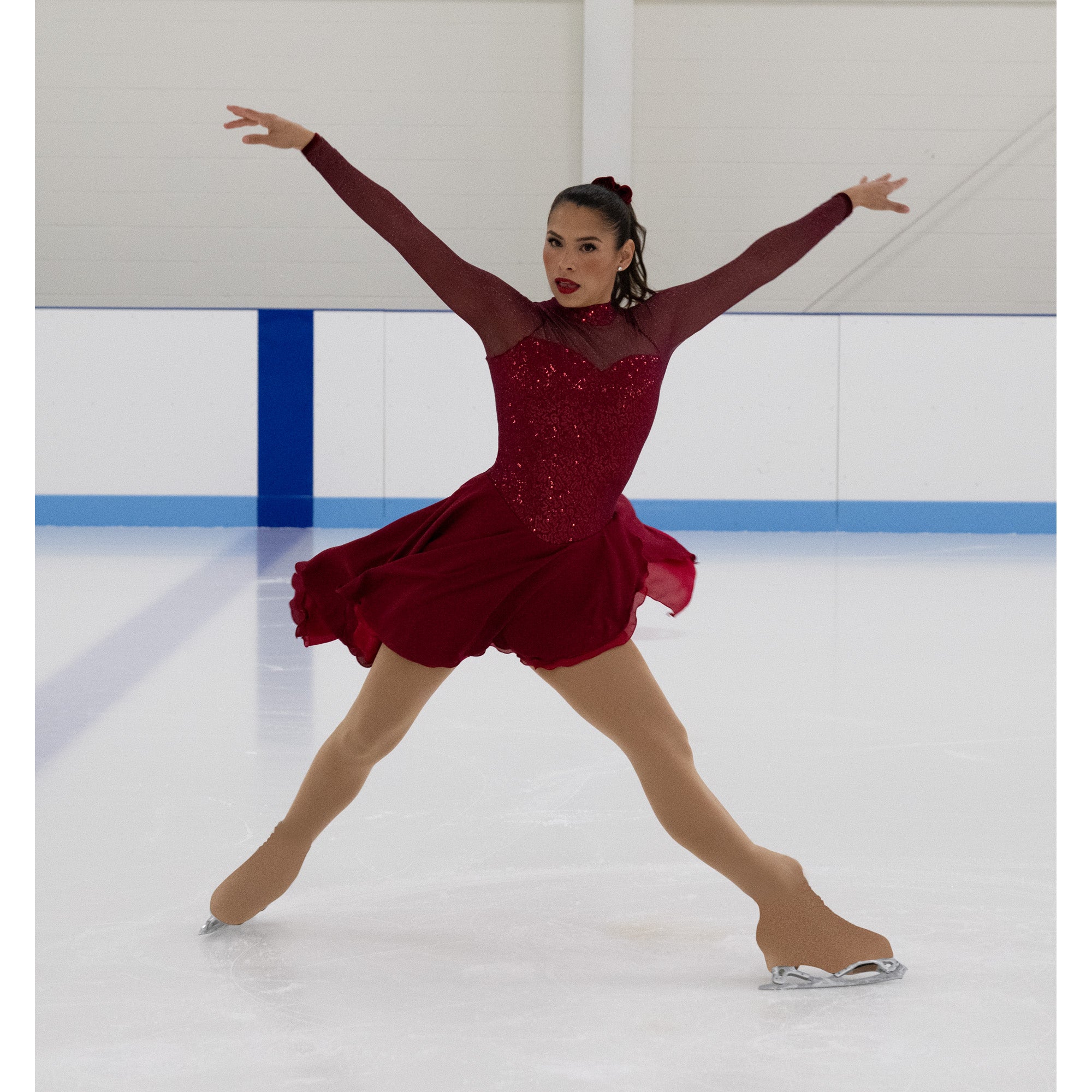 AD102 Cabernet Canasta Dance Dress