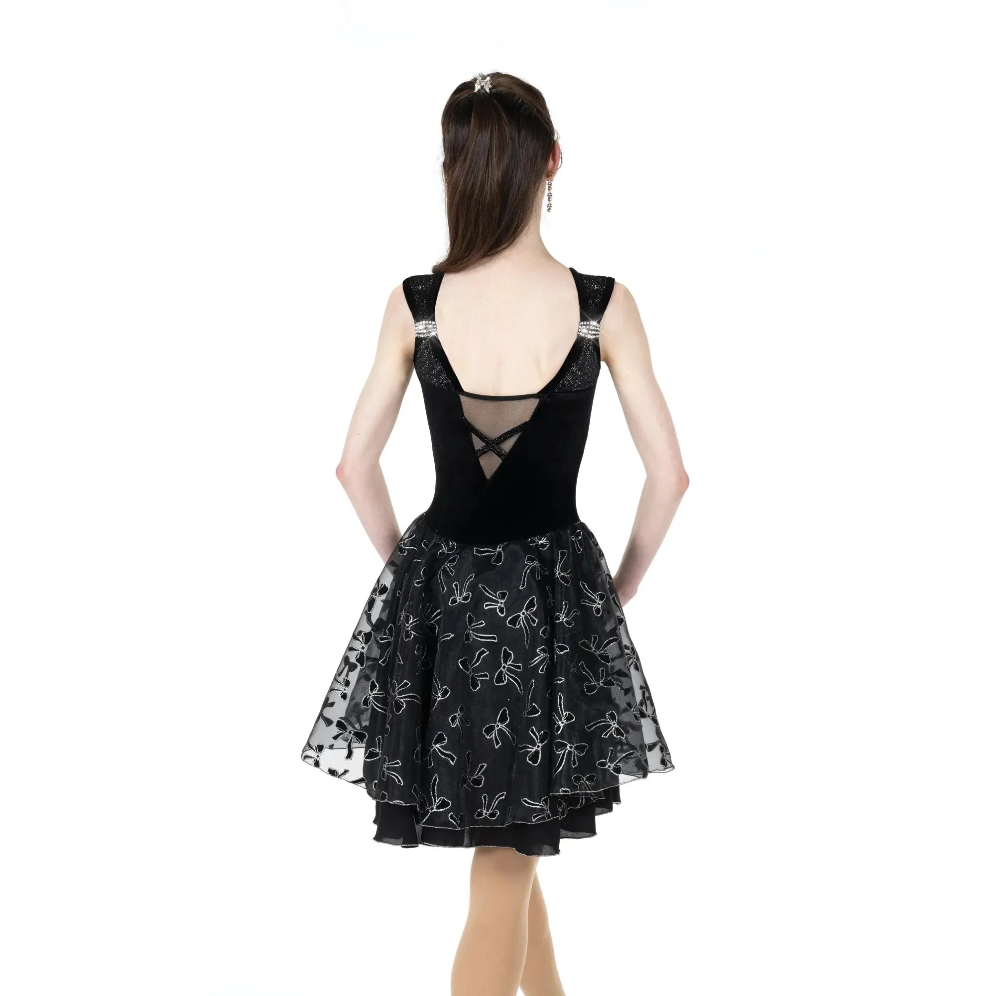AD119 Dancing Bows Dance Dress