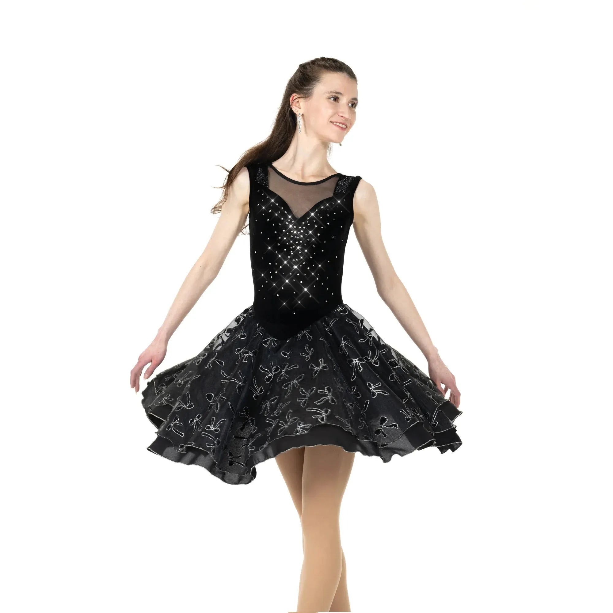 AD119 Dancing Bows Dance Dress