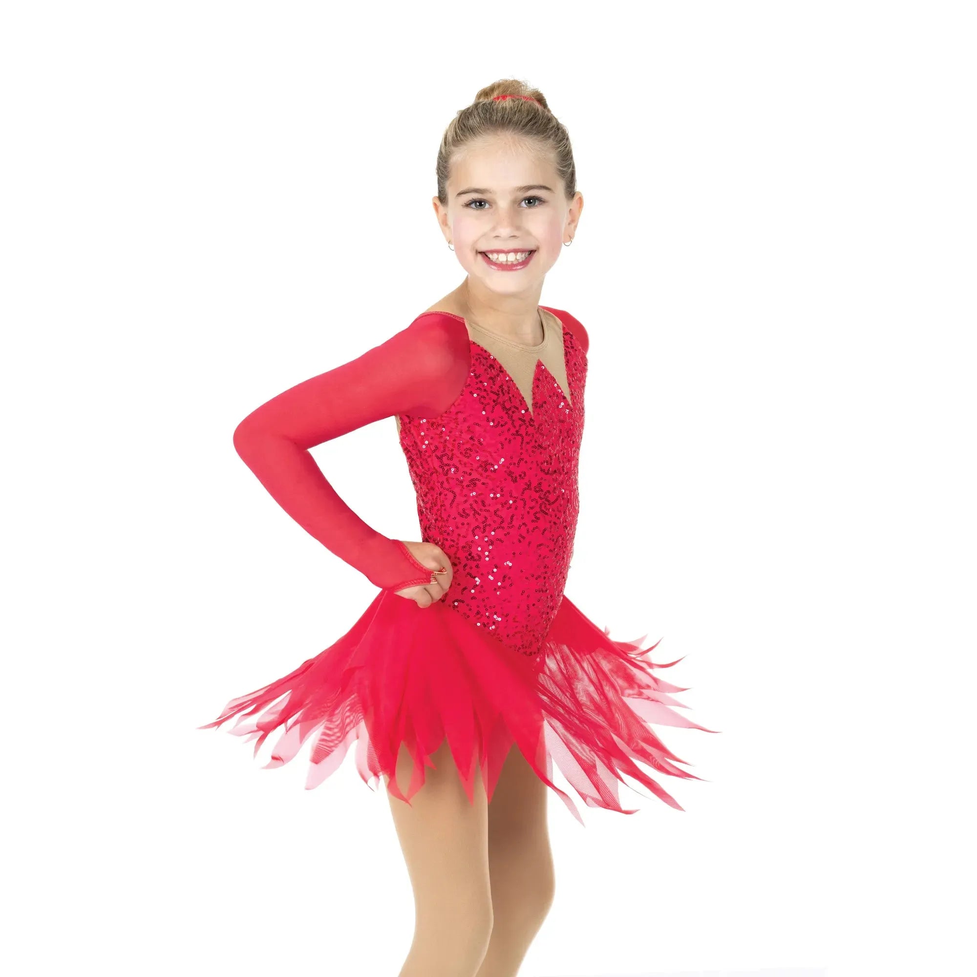 AJ377-L Fire & Ice Dress - Lava