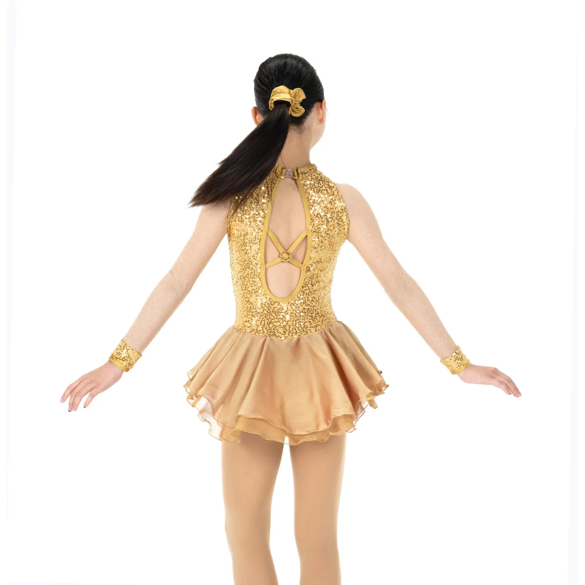 AJ387 Golden Dress