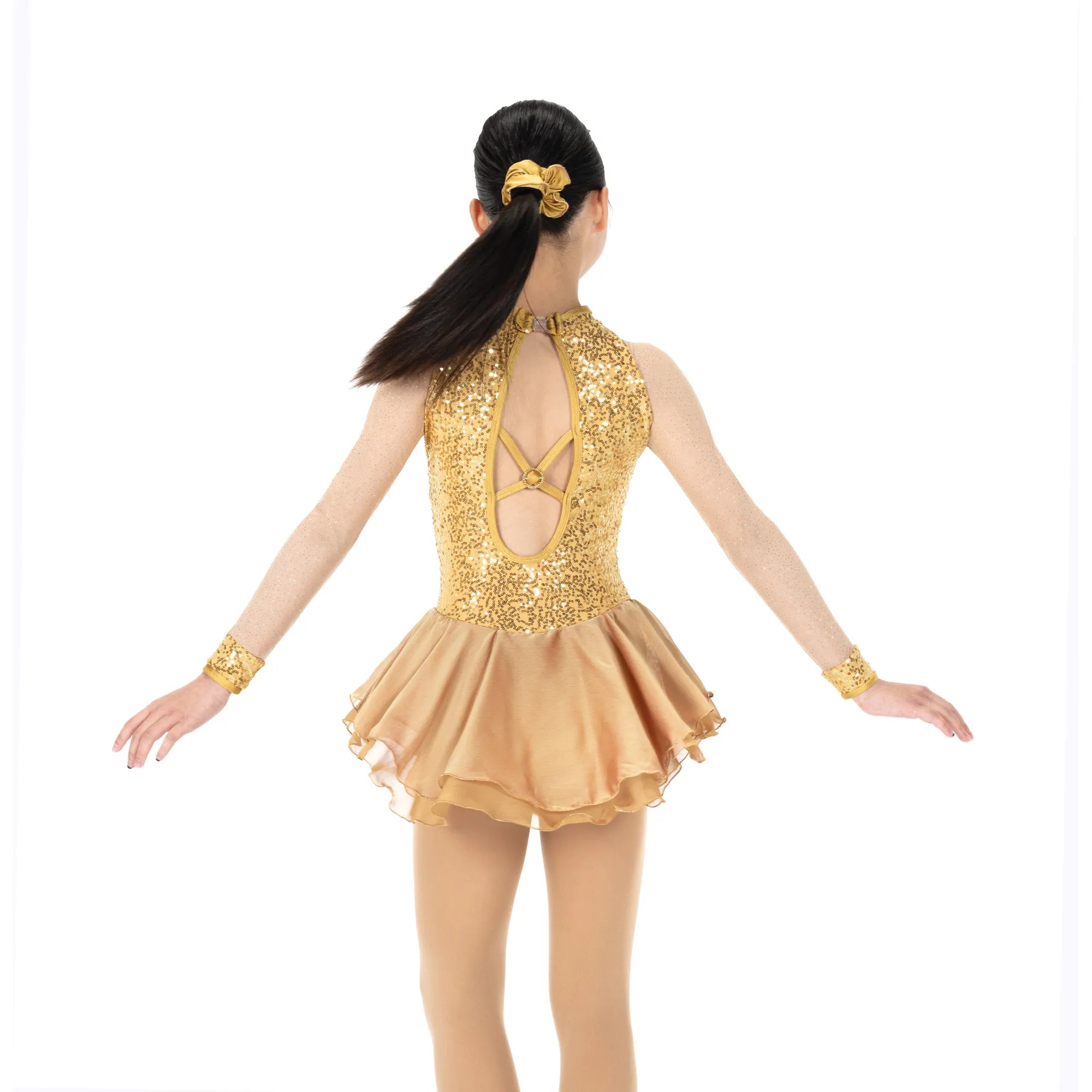 AJ387 Golden Dress