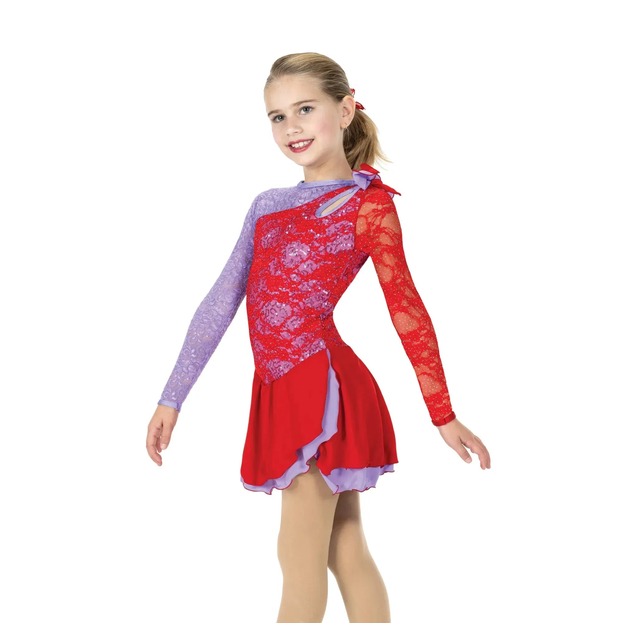 AJ389 Roses & Violets Dress