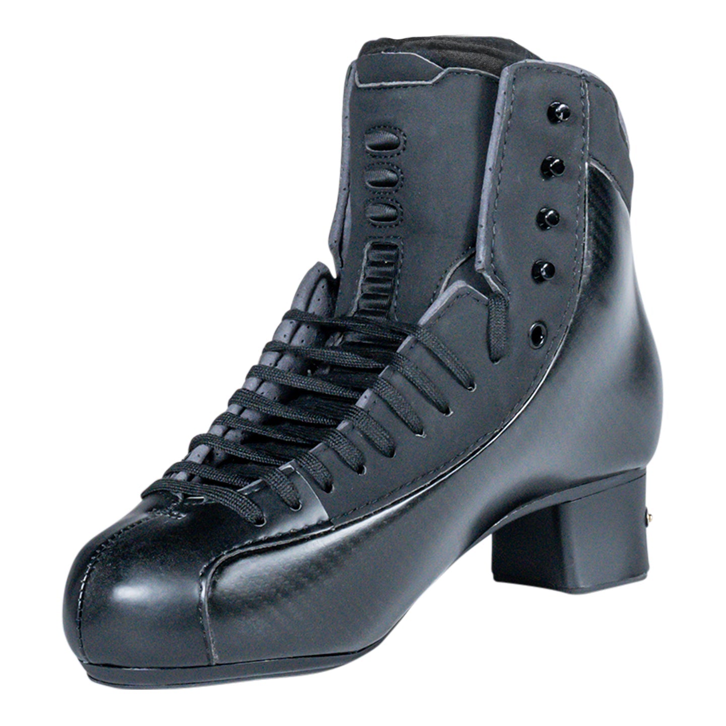 Front angled view of Jackson Mens Synergy Ignite PBX Figure Skate Boot displaying reinforced tongue and lace-up closure.