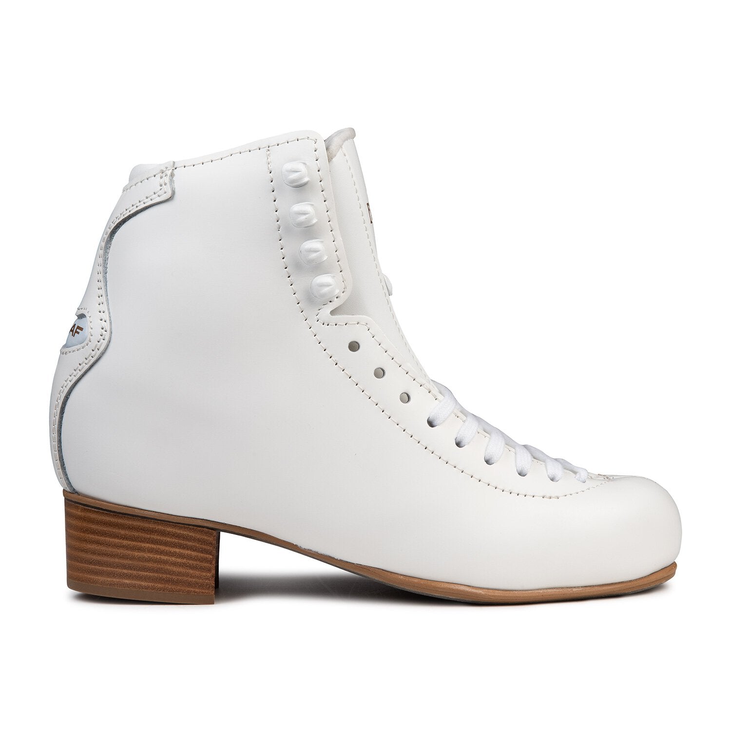 White Graf Edmonton Special figure skate boot side view