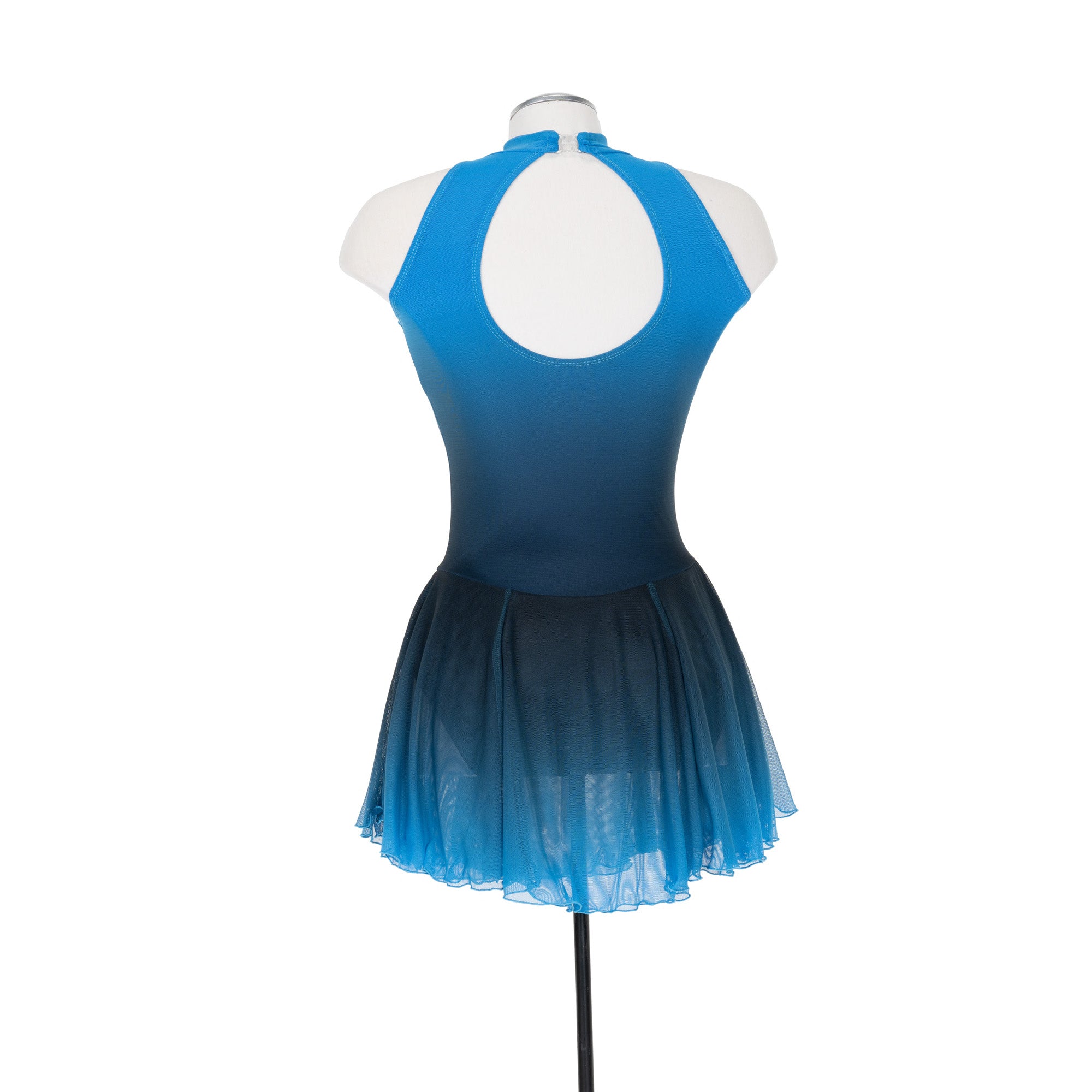 Robe de patinage artistique F25005-BO Ombre Bleu Ombre