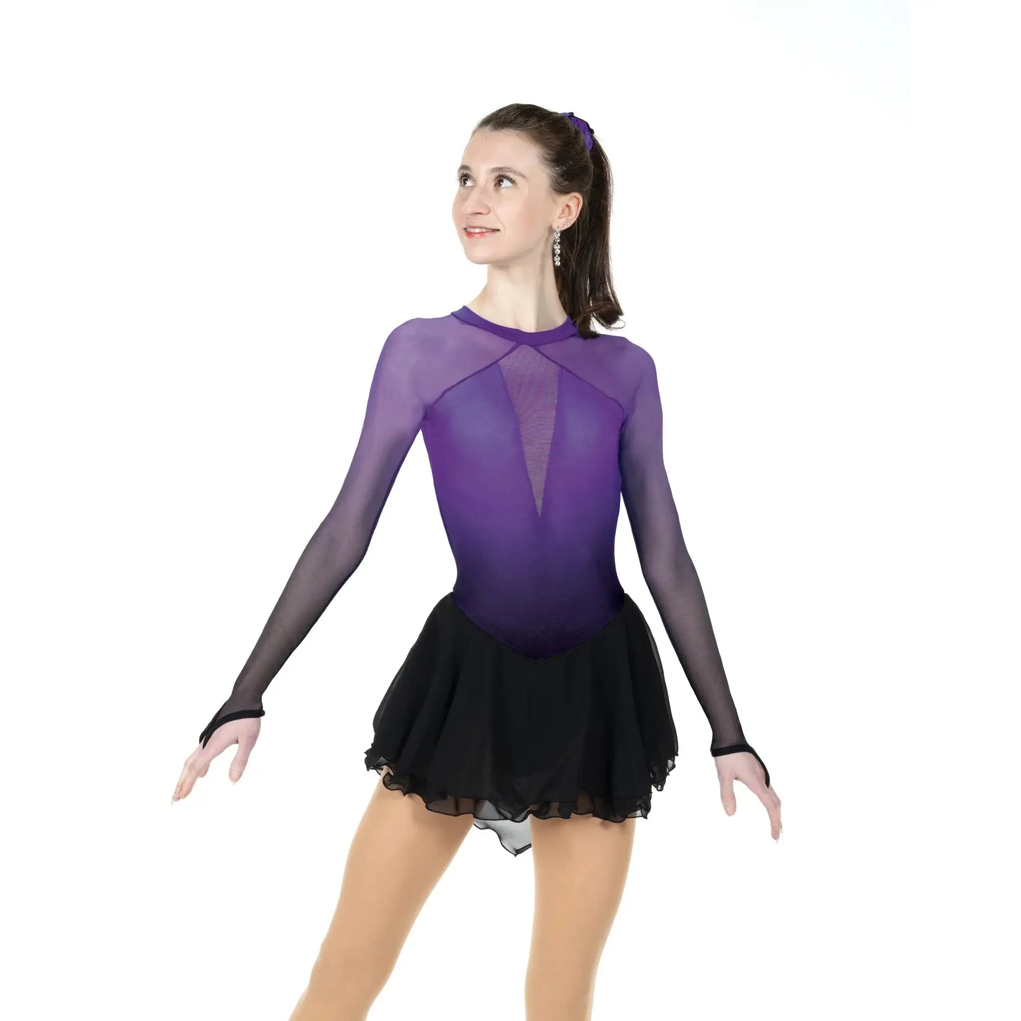 F26010-MP Solitaire Skyline Dress Midnight Purple
