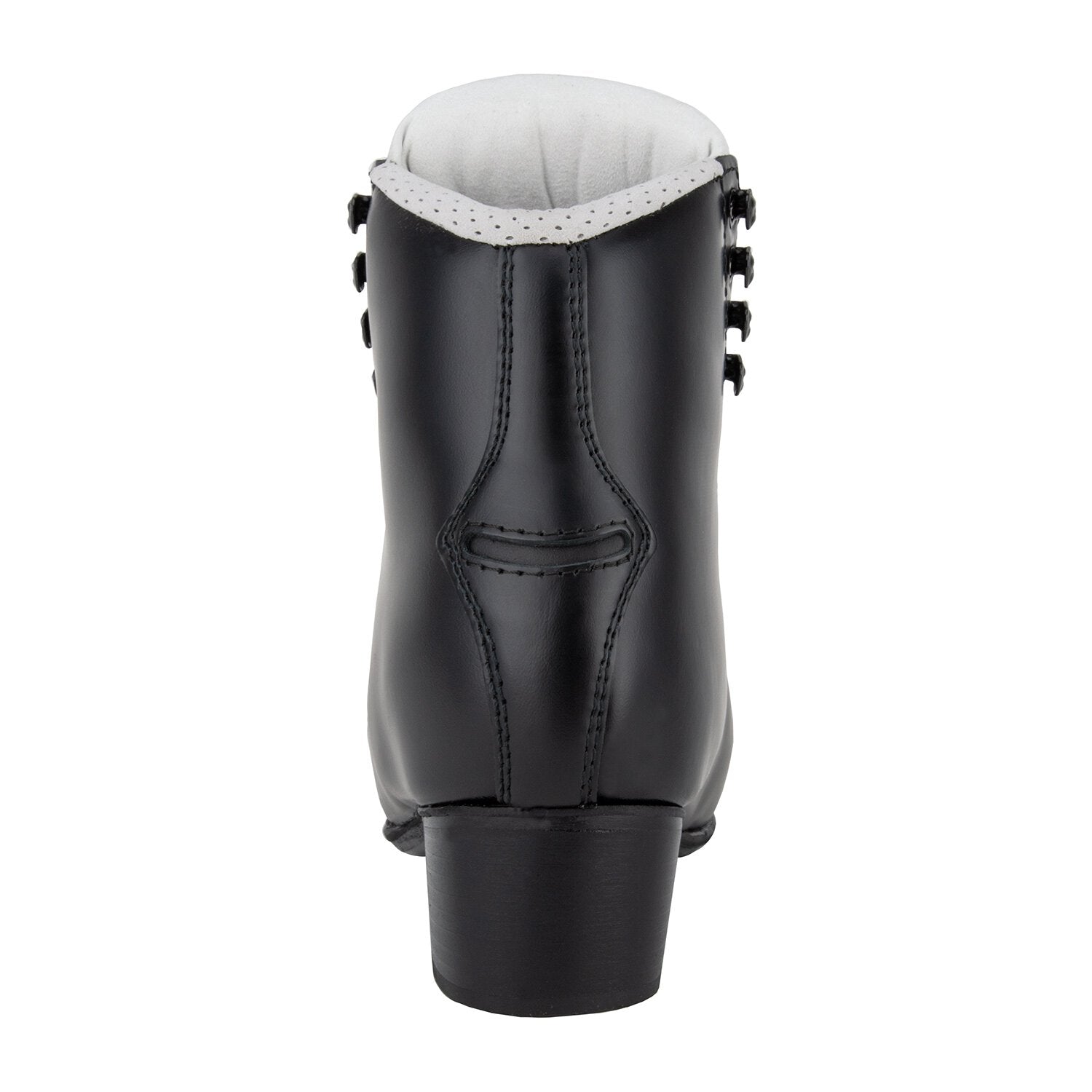 Back view of black Graf Richmond Special figure skate boot