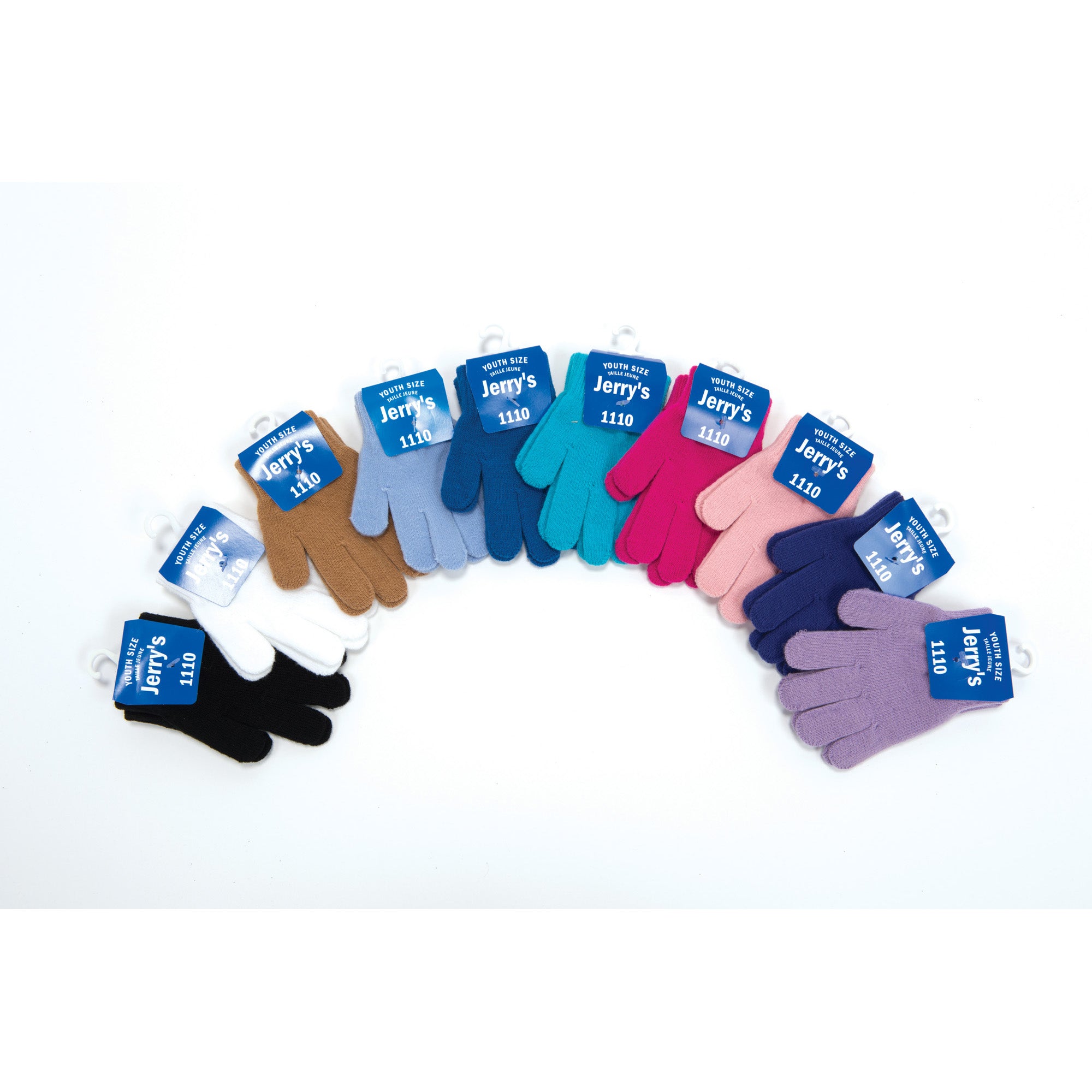 JR1110 Children’s Mini Gloves in assorted colors, ideal for figure skating. Youth-sized acrylic gloves designed for warmth and flexibility.