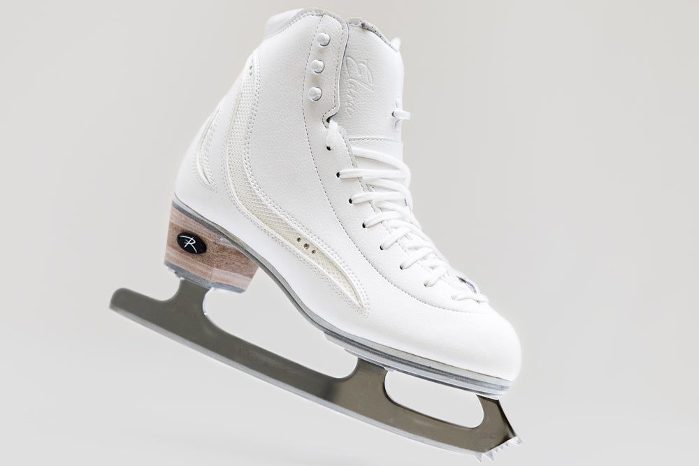 Riedell Elara womens figure skate boots with Eclipse Infinity blade, designed for elite skaters seeking precision and performance.