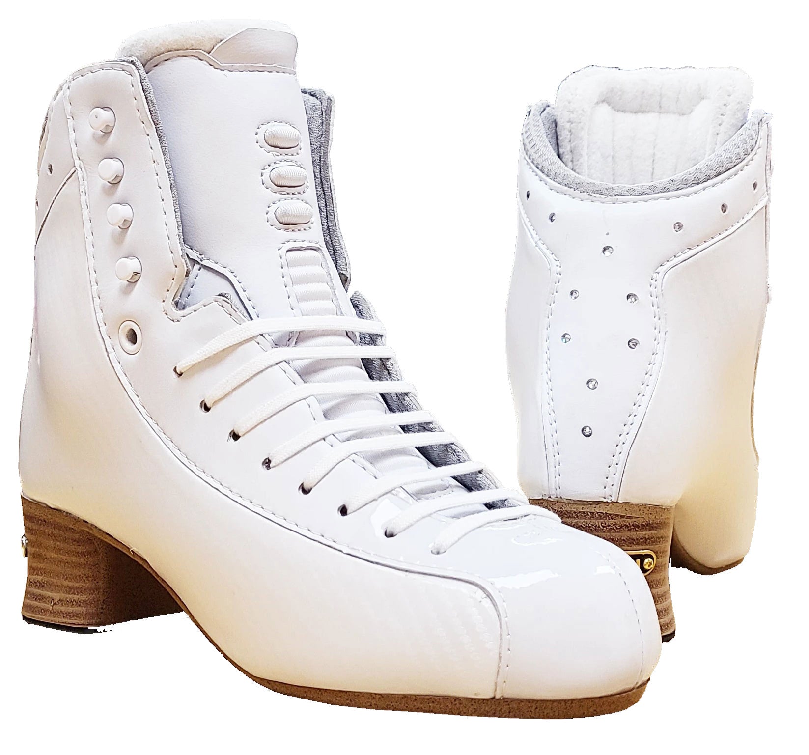 Jackson Womens Synergy Skate Boots - Lateral Support | Lightweight Design featuring PBX sole and asymmetrical ankle padding for figure skating.