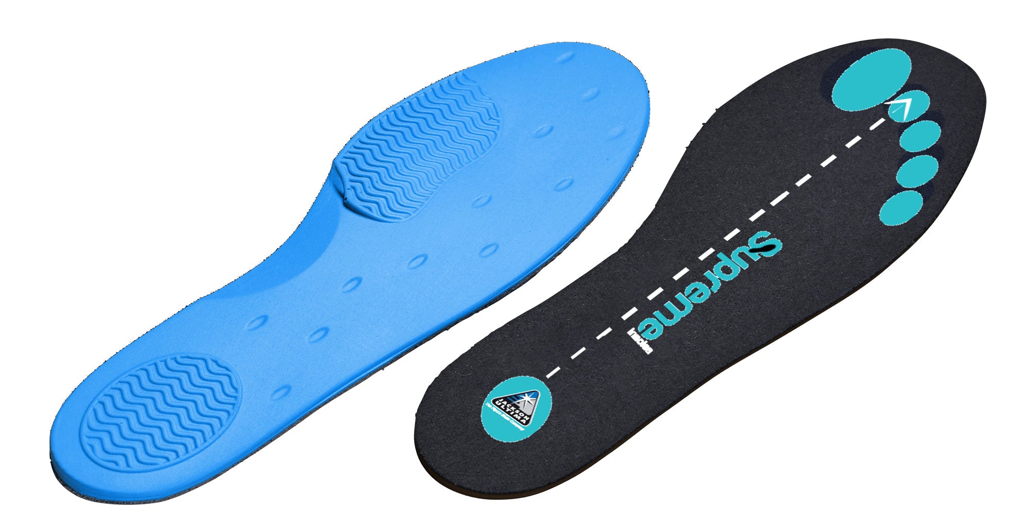 Jackson Synergy Skate Boot insoles with anatomical support and Supreme comfort design, enhancing foot alignment and skating stability.